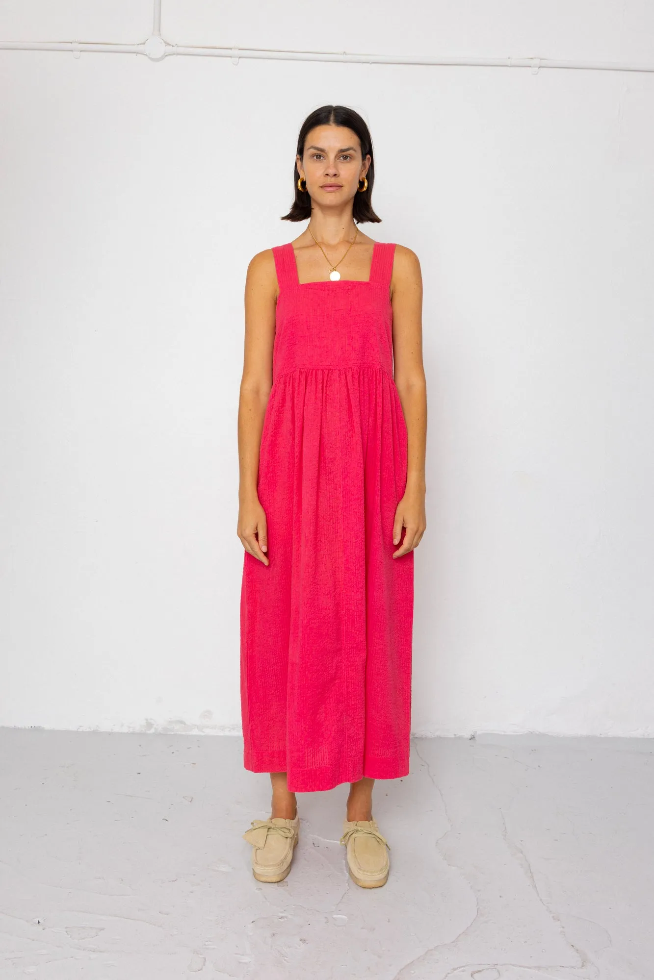Midi Day Dress - Rose Red sold by Folk product image thumbnail 4