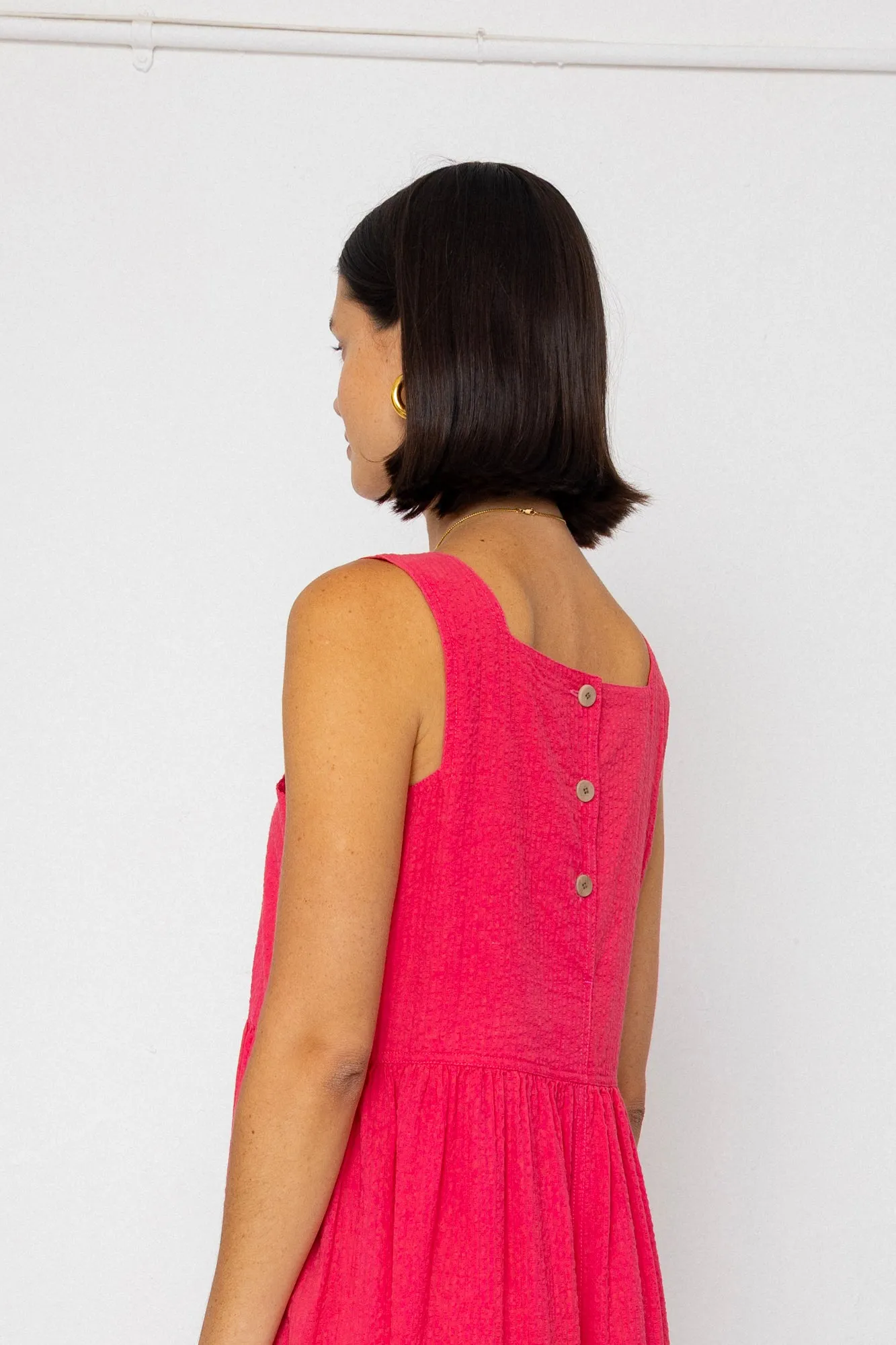 Midi Day Dress - Rose Red sold by Folk product image thumbnail 2