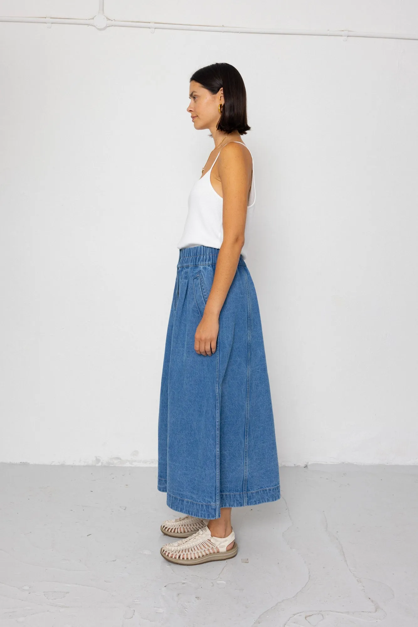 Maxi Skirt - Heavy Bleach Wash sold by Folk product image thumbnail 5