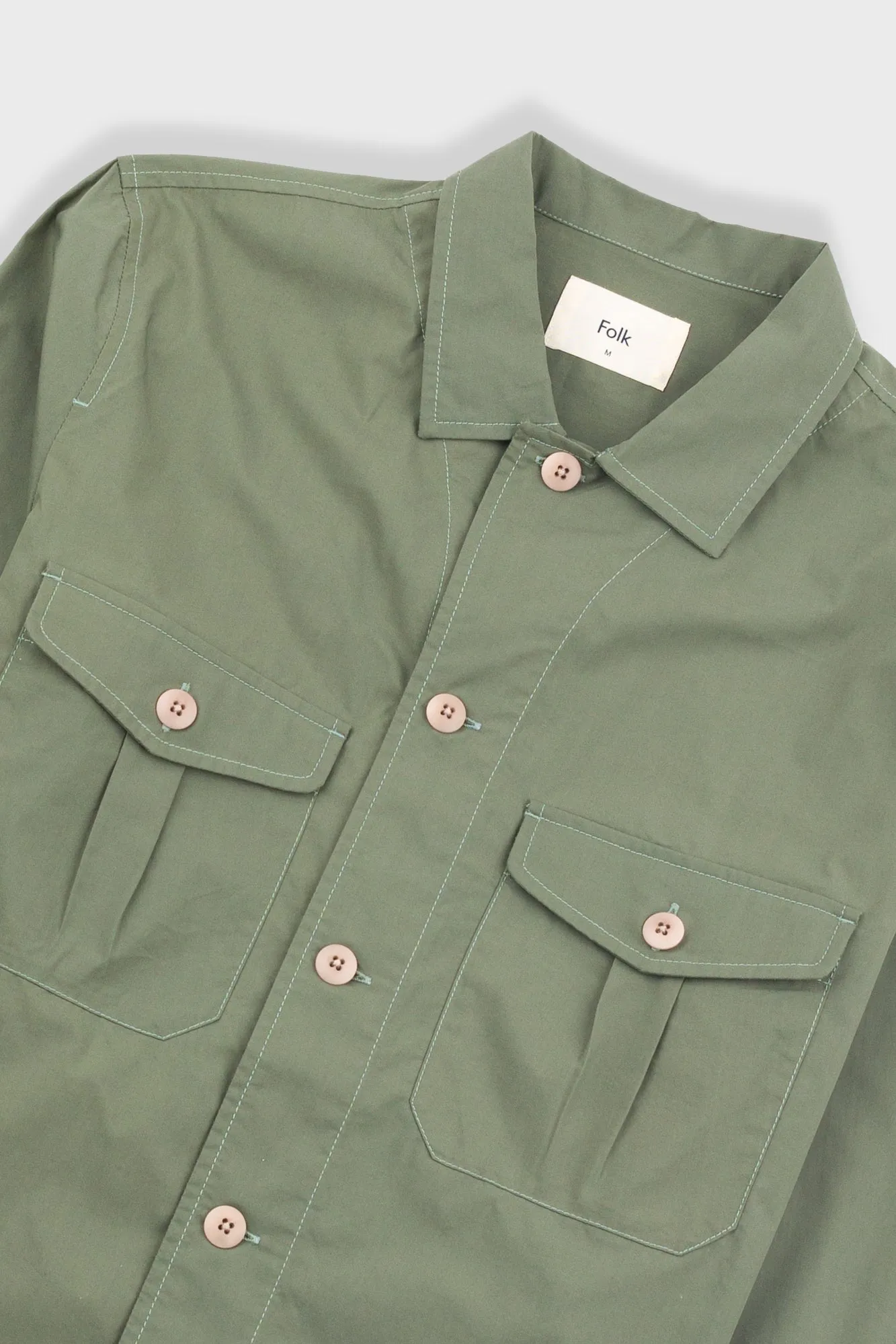 Revere Overshirt - Dark Sage sold by Folk product image thumbnail 5