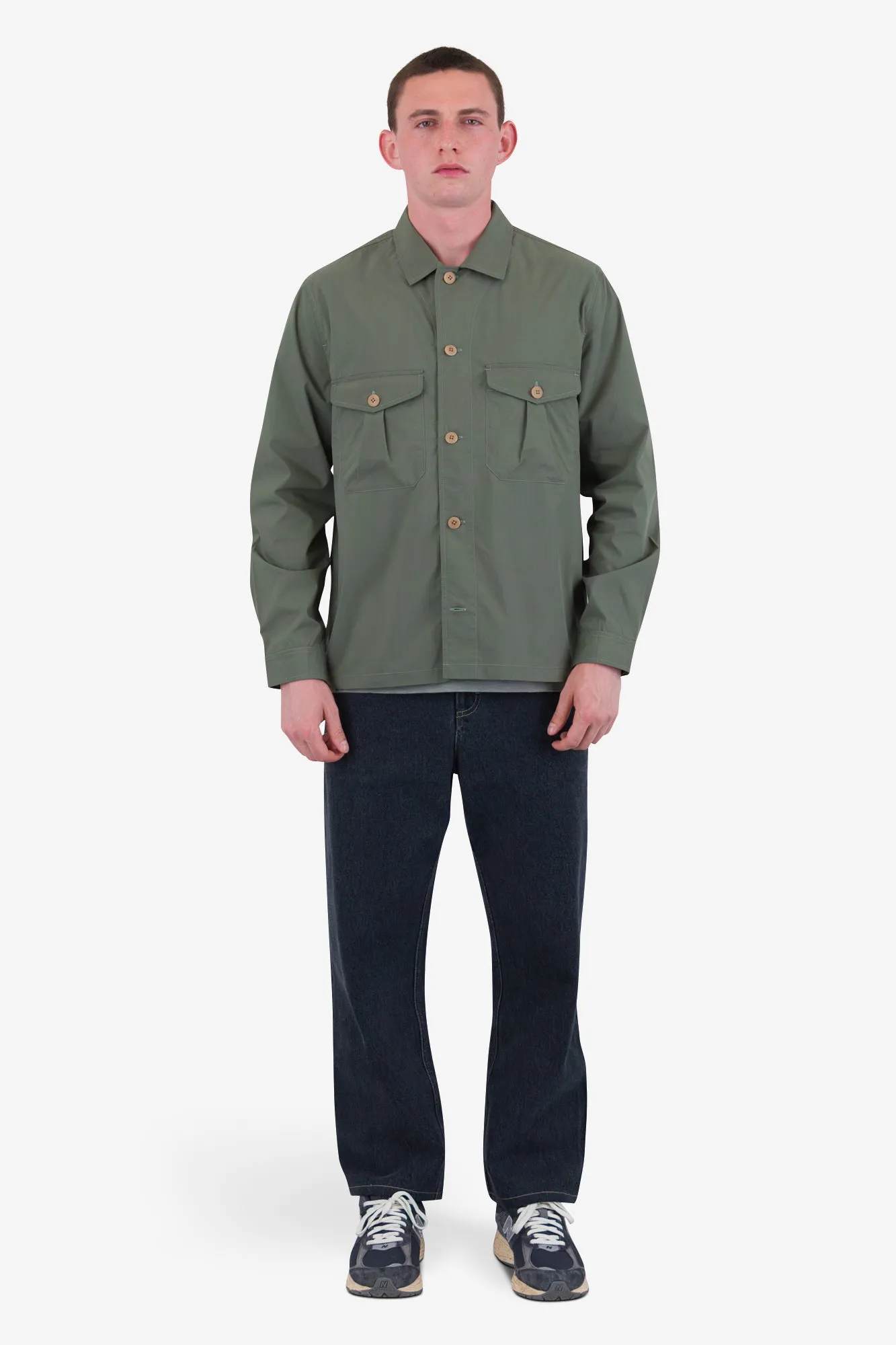 Revere Overshirt - Dark Sage sold by Folk product image thumbnail 2