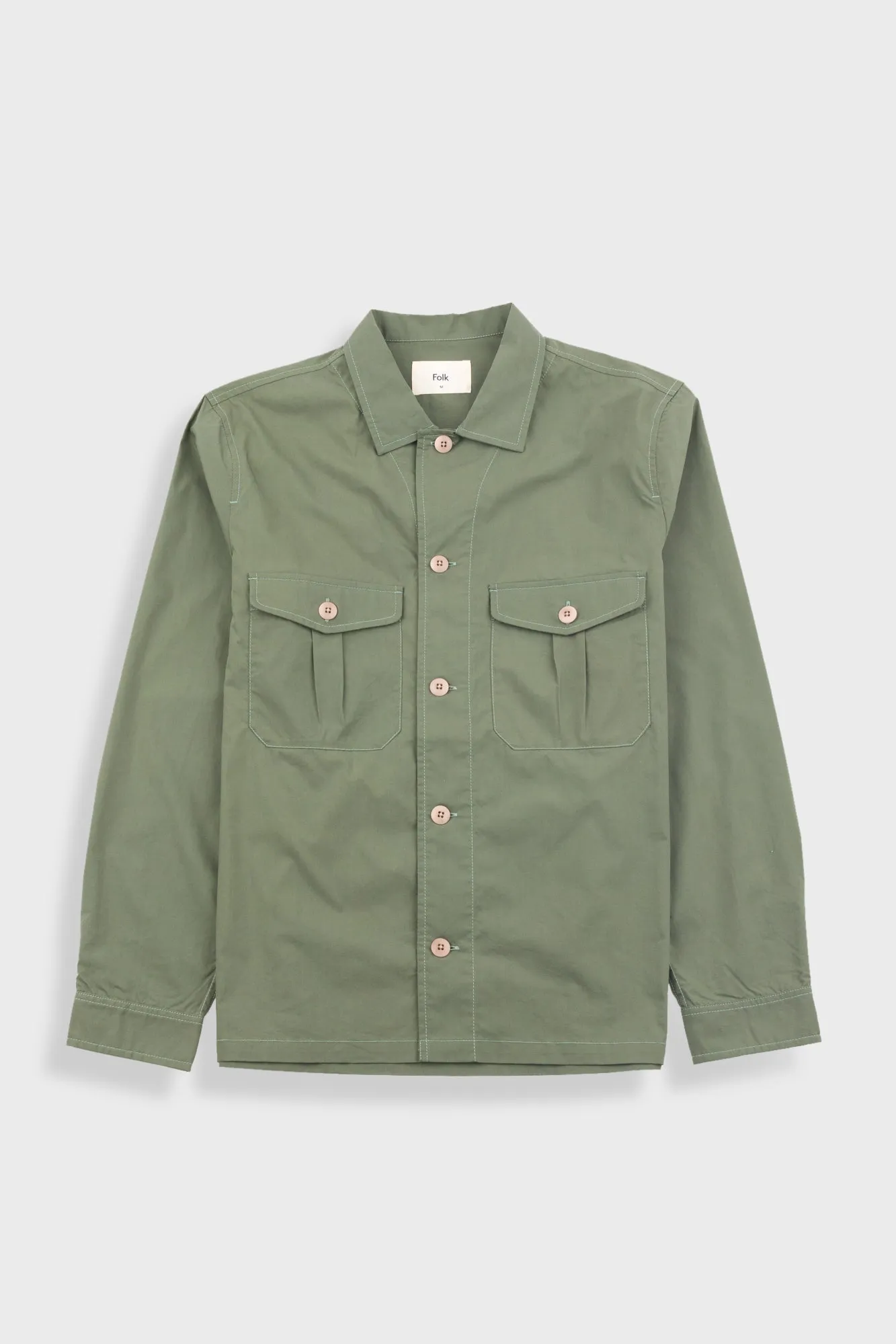 Revere Overshirt - Dark Sage sold by Folk