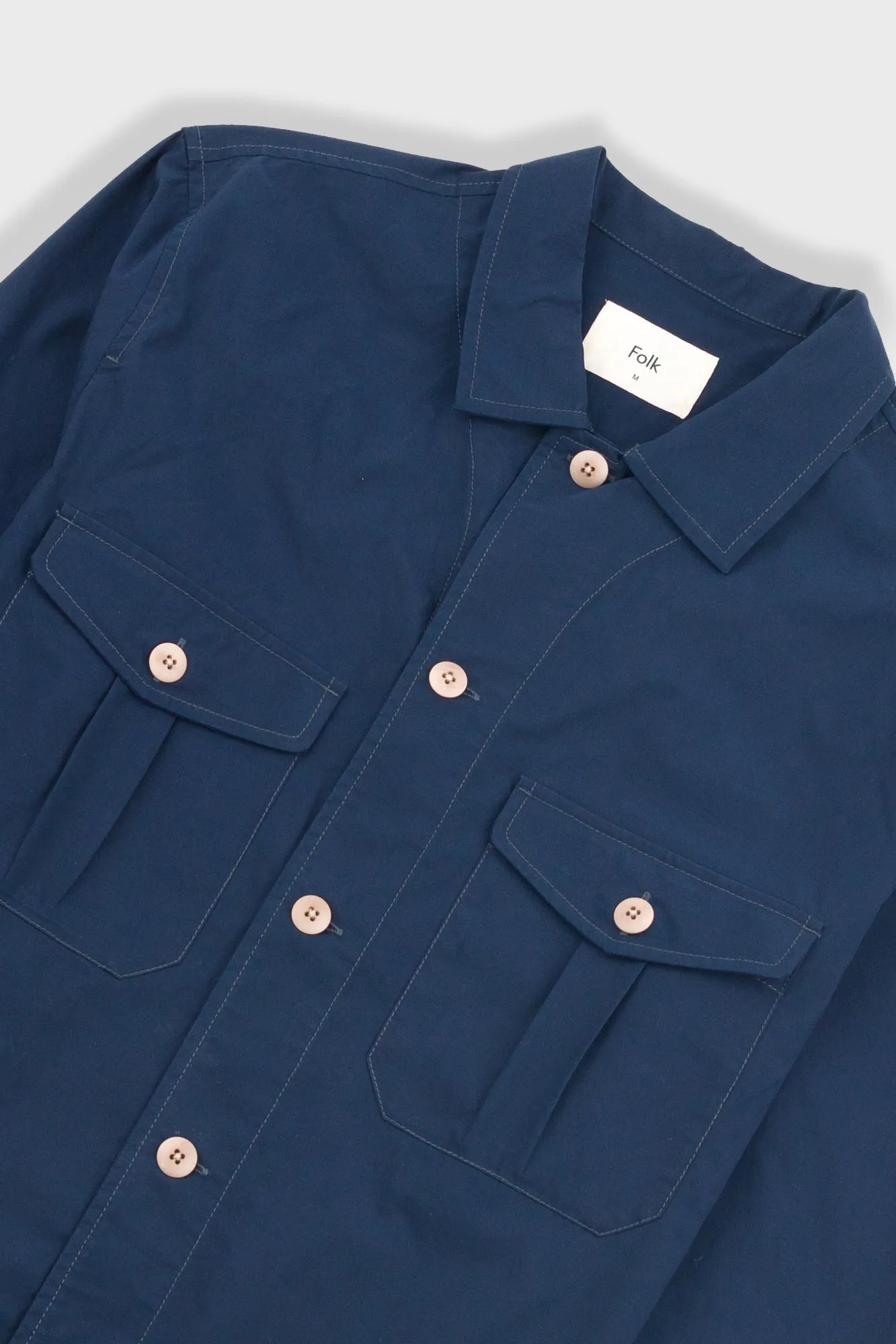 Revere Overshirt - Navy sold by Folk product image thumbnail 5