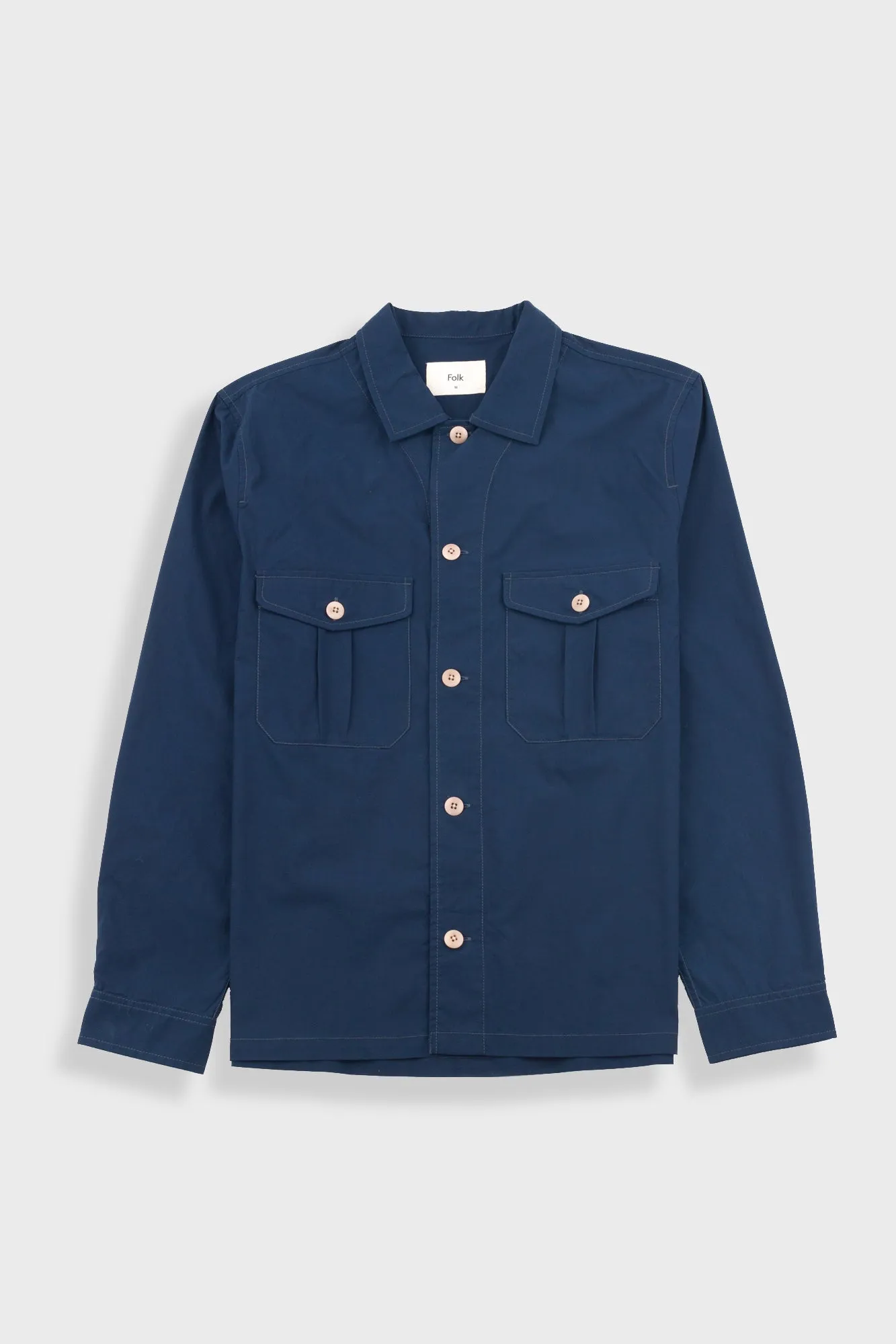 Revere Overshirt - Navy sold by Folk