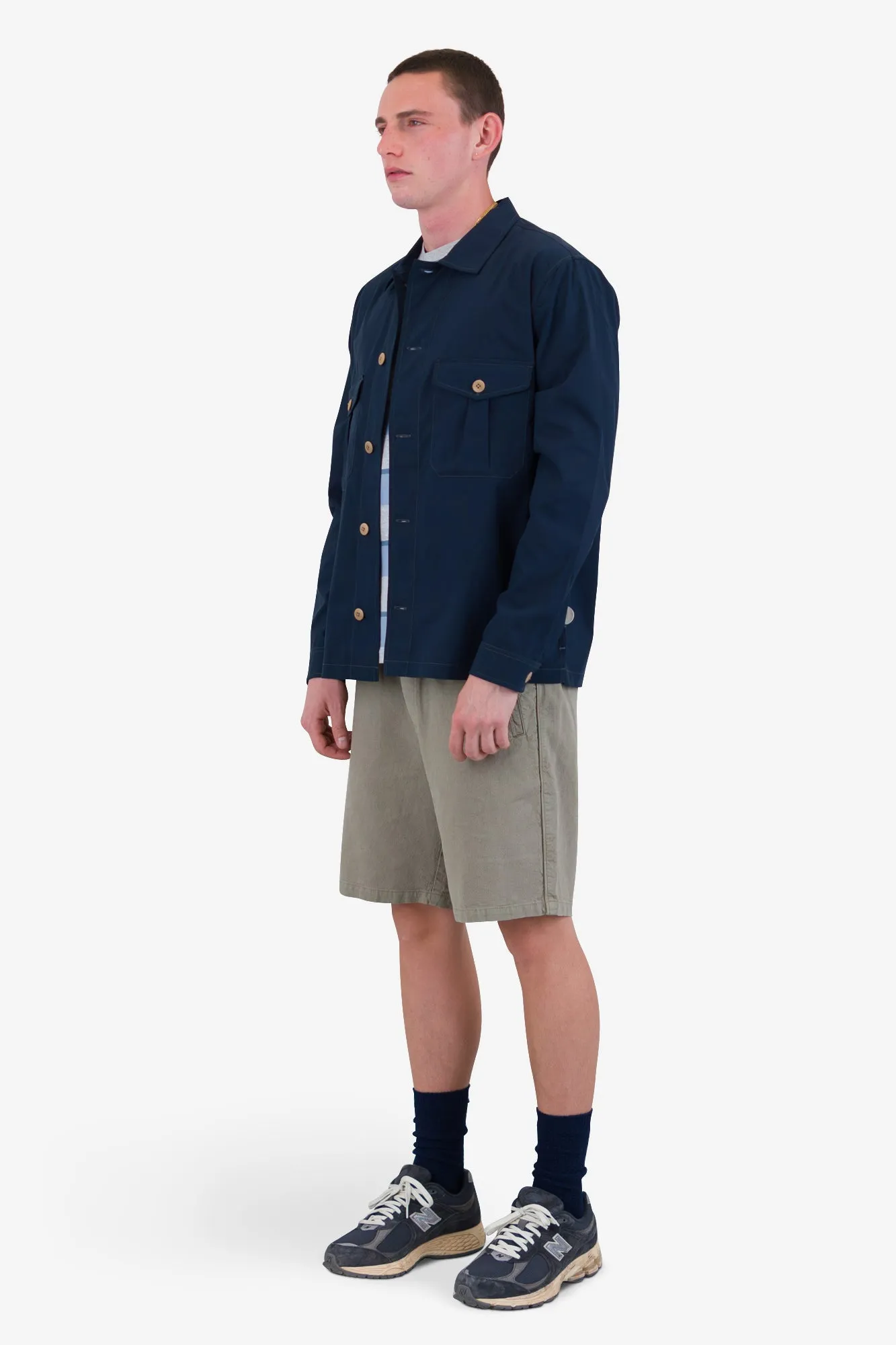 Revere Overshirt - Navy sold by Folk product image thumbnail 3