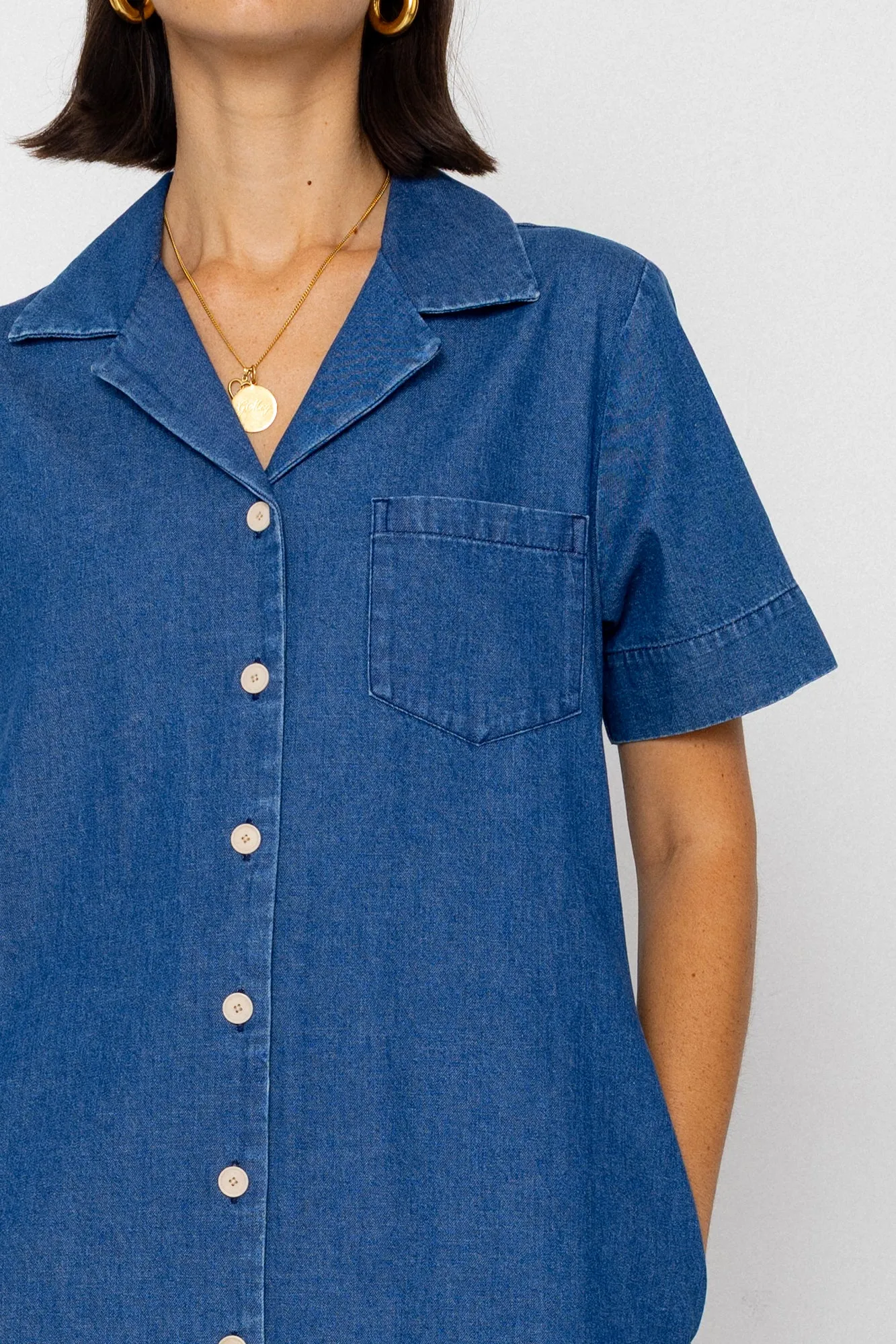 Shirt Dress - Indigo Denim sold by Folk product image thumbnail 2