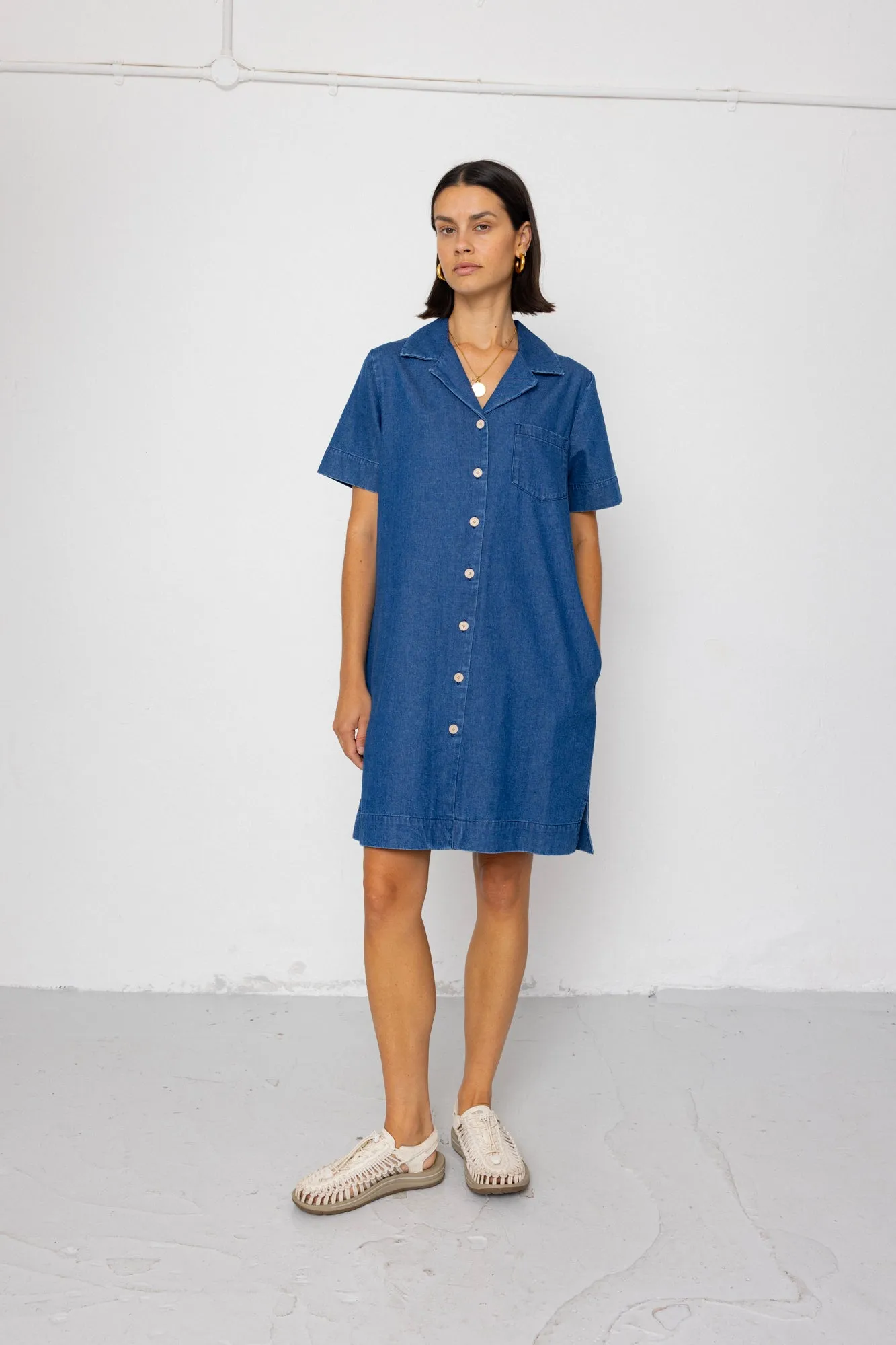 Shirt Dress - Indigo Denim sold by Folk product image thumbnail 3