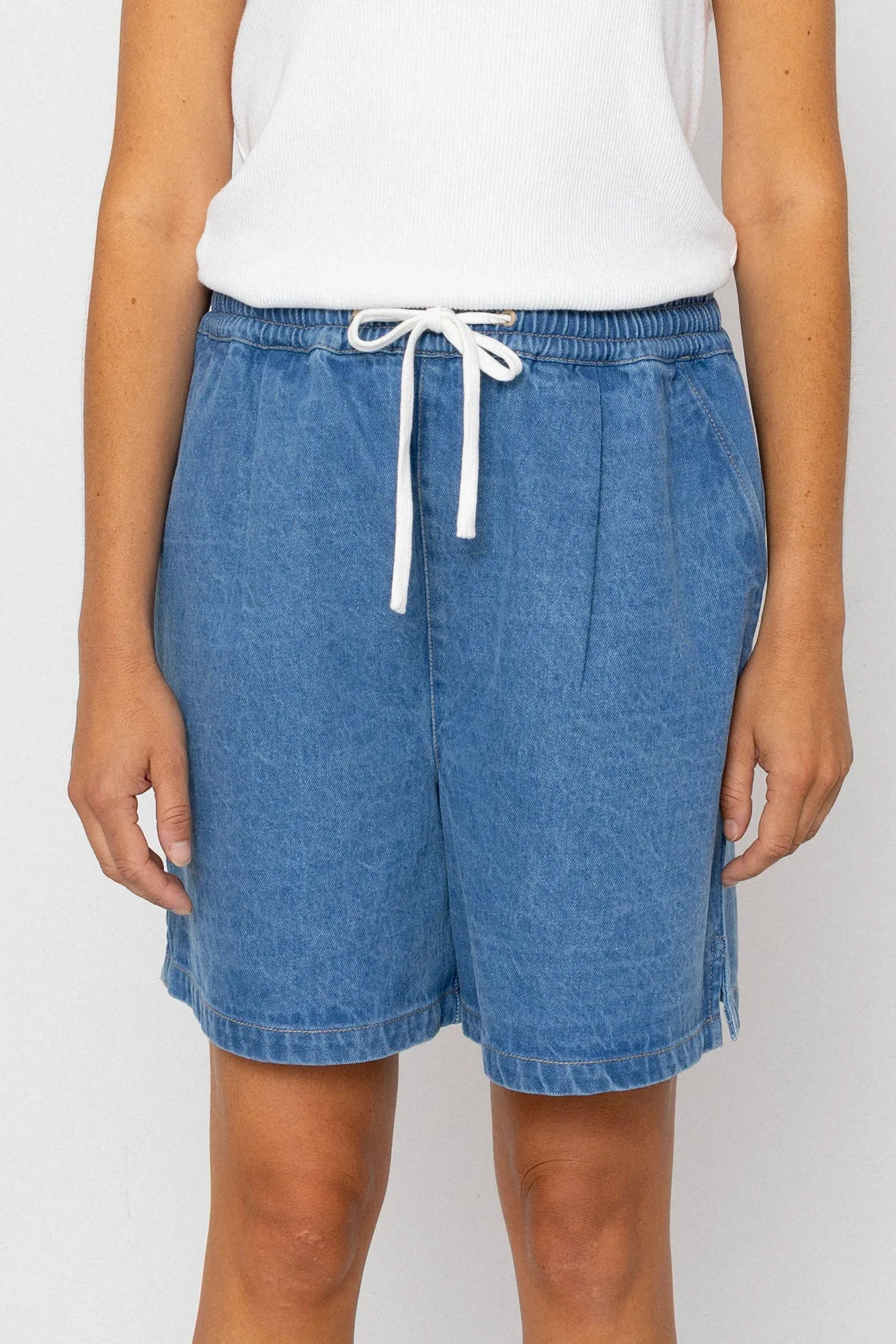 Wide Signal Shorts - Heavy Bleach Wash sold by Folk product image thumbnail 2