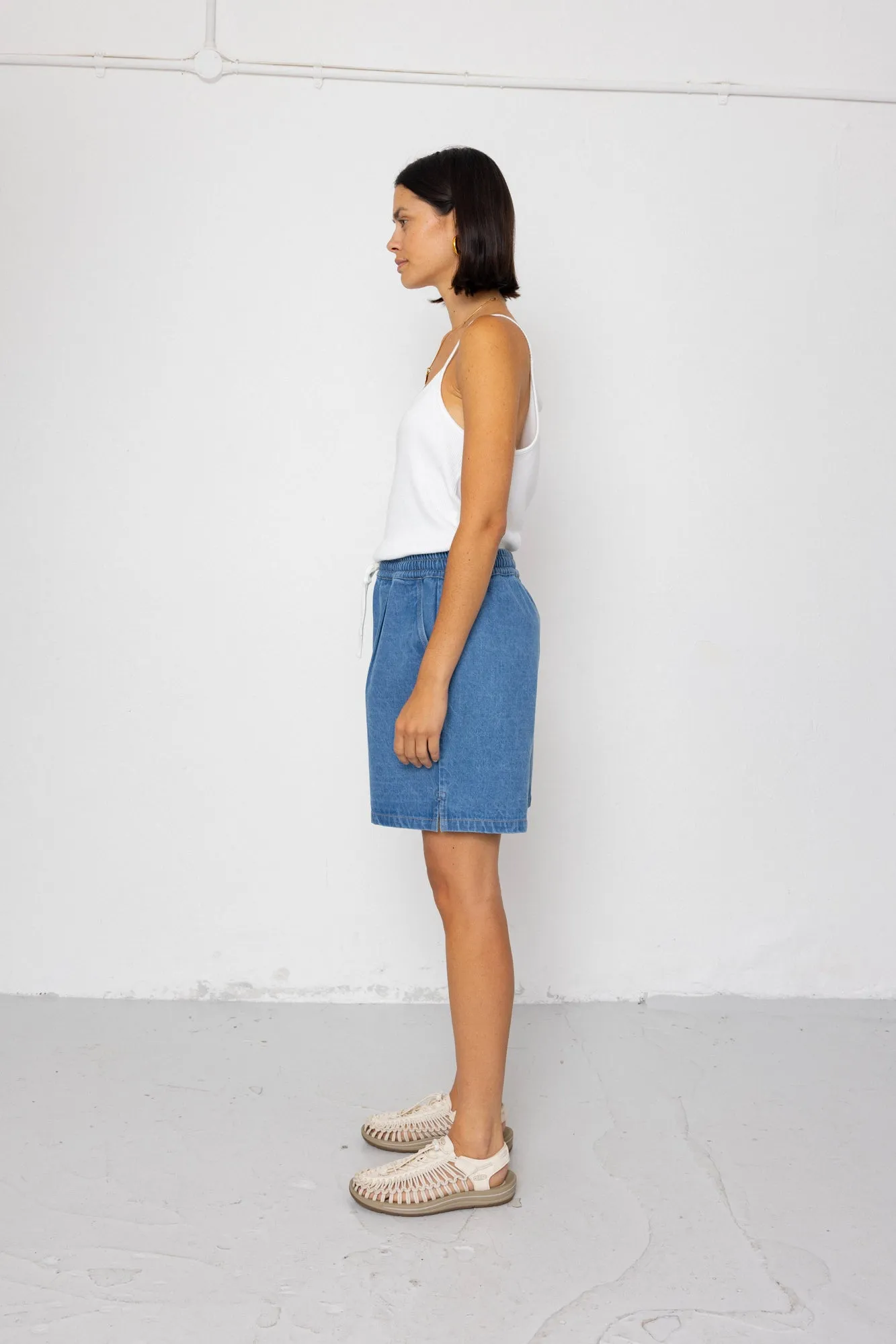 Wide Signal Shorts - Heavy Bleach Wash sold by Folk product image thumbnail 4