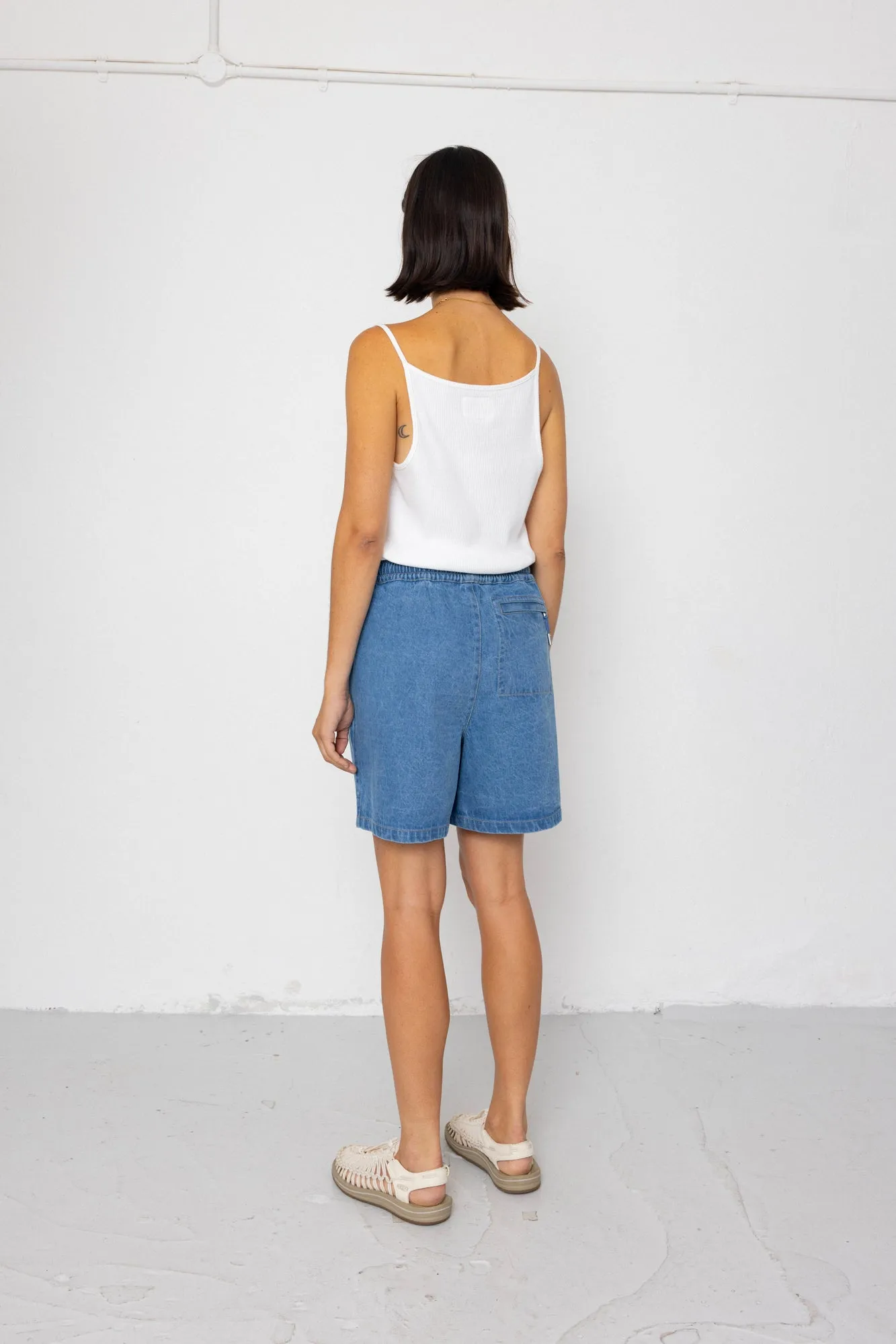 Wide Signal Shorts - Heavy Bleach Wash sold by Folk product image thumbnail 5