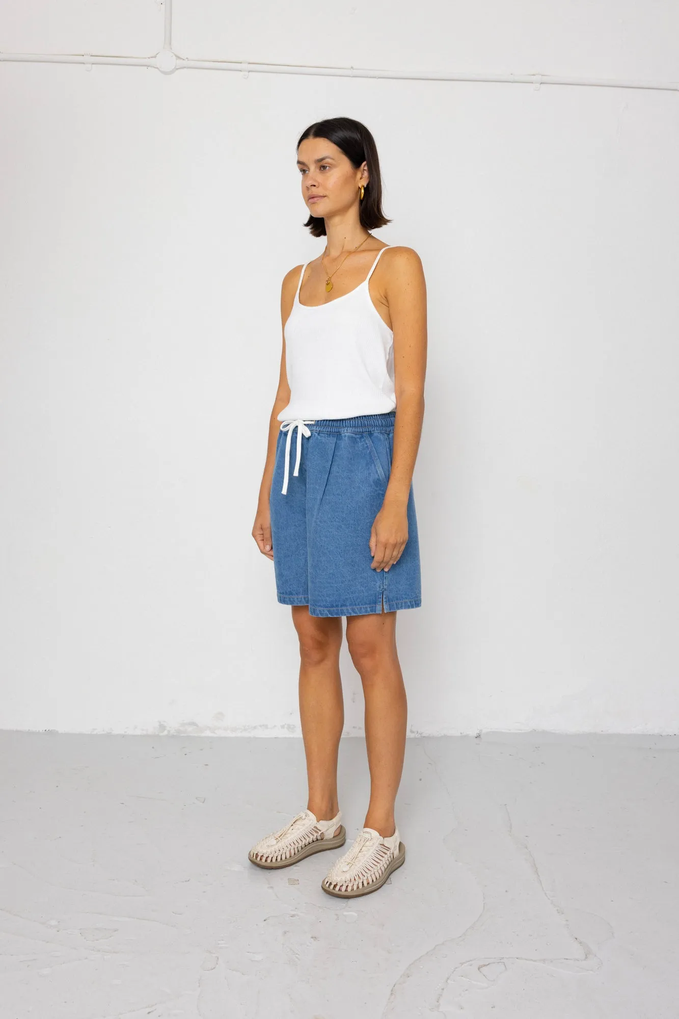 Wide Signal Shorts - Heavy Bleach Wash sold by Folk product image thumbnail 3