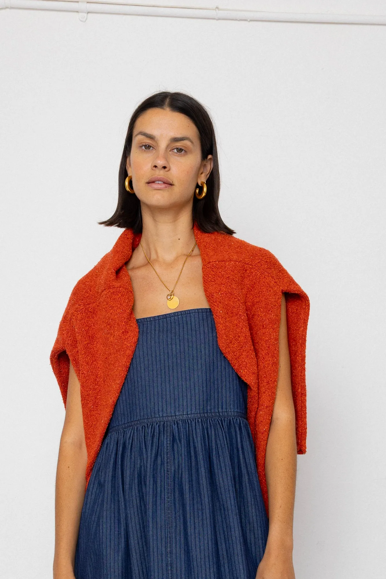 Midi Day Dress - Light Denim Stripe sold by Folk product image thumbnail 4