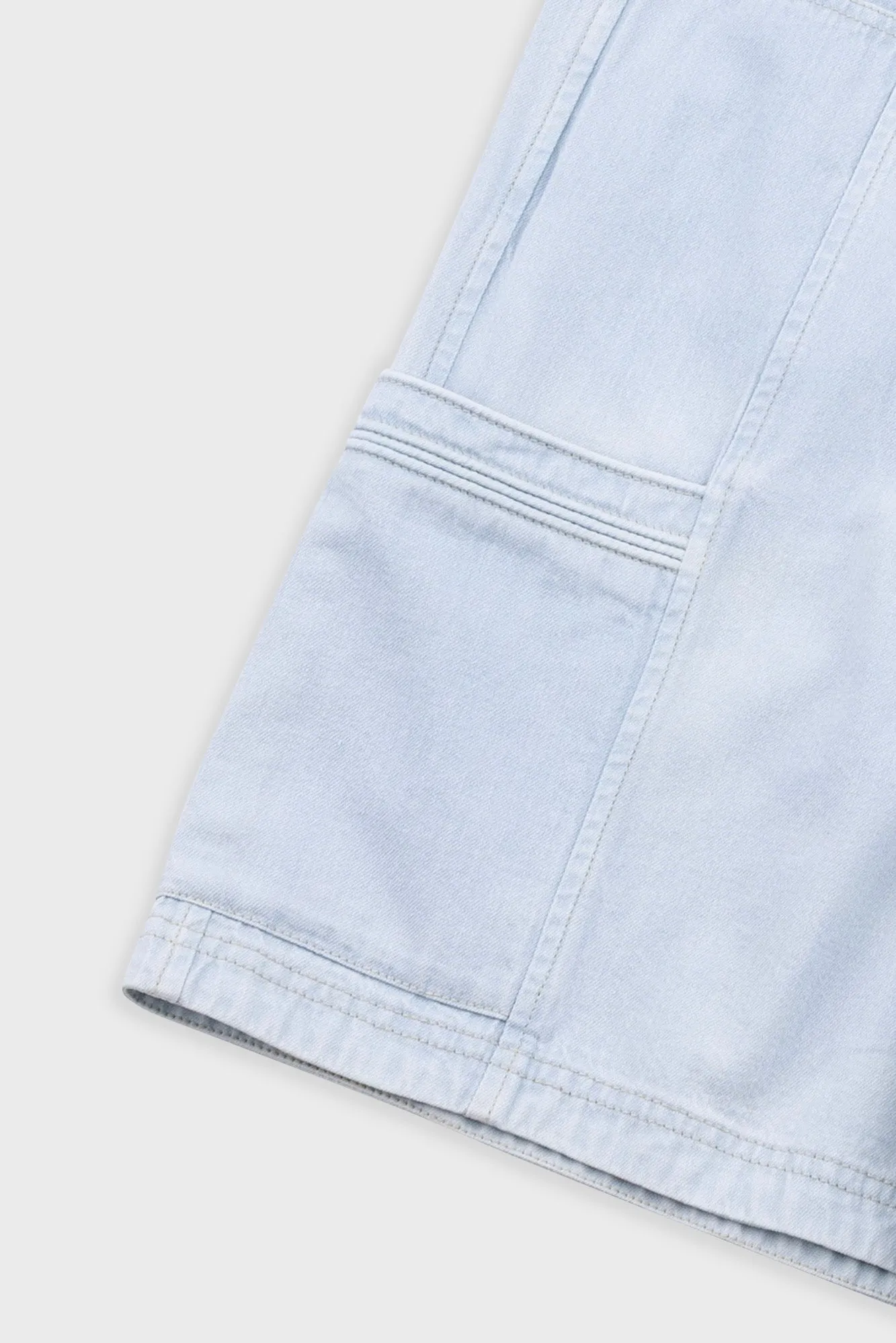Lunar Jean Short - Light Denim sold by Folk product image thumbnail 3