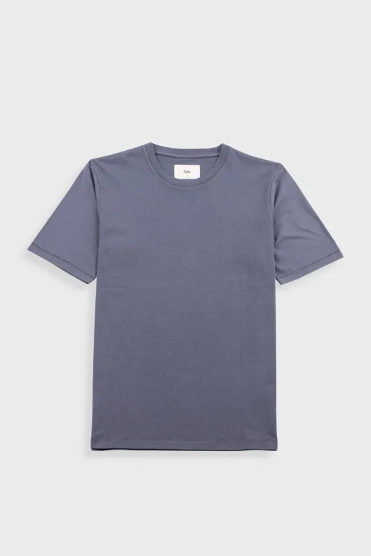 Contrast Sleeve T-Shirt - Charcoal sold by Folk