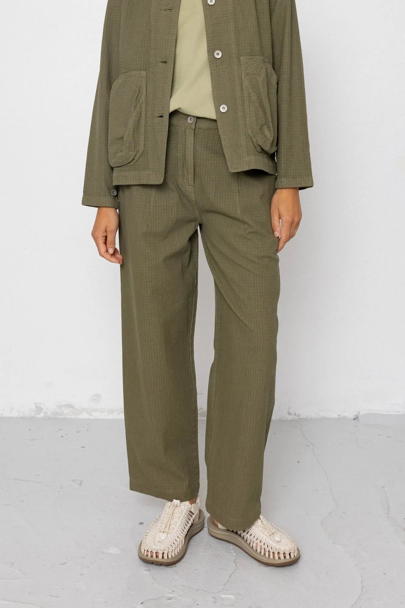 Baggy Trouser - Light Olive Chunky Ripstop sold by Folk product image thumbnail 3