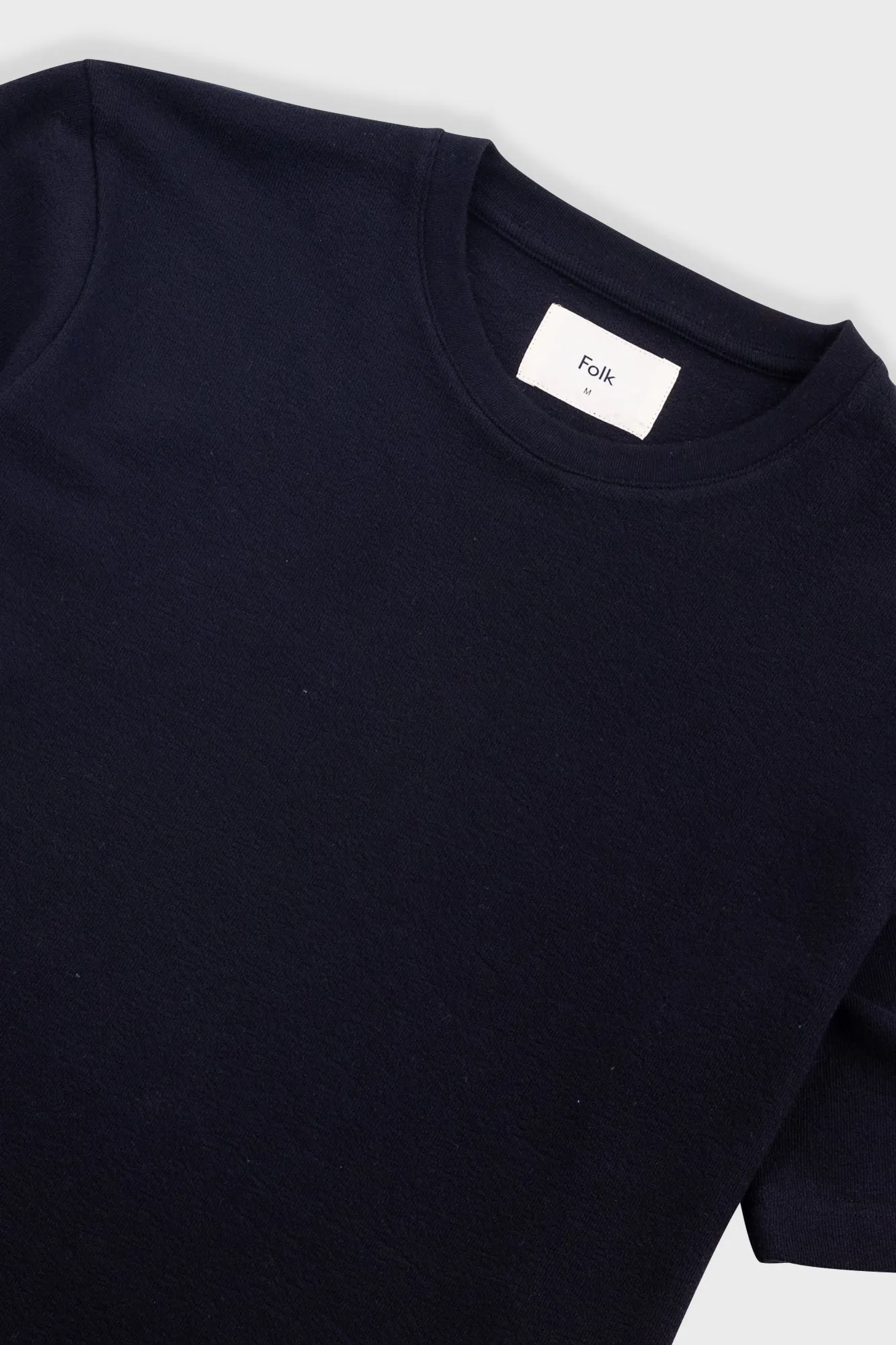 Short Sleeve Textured T-Shirt - Black sold by Folk product image thumbnail 5