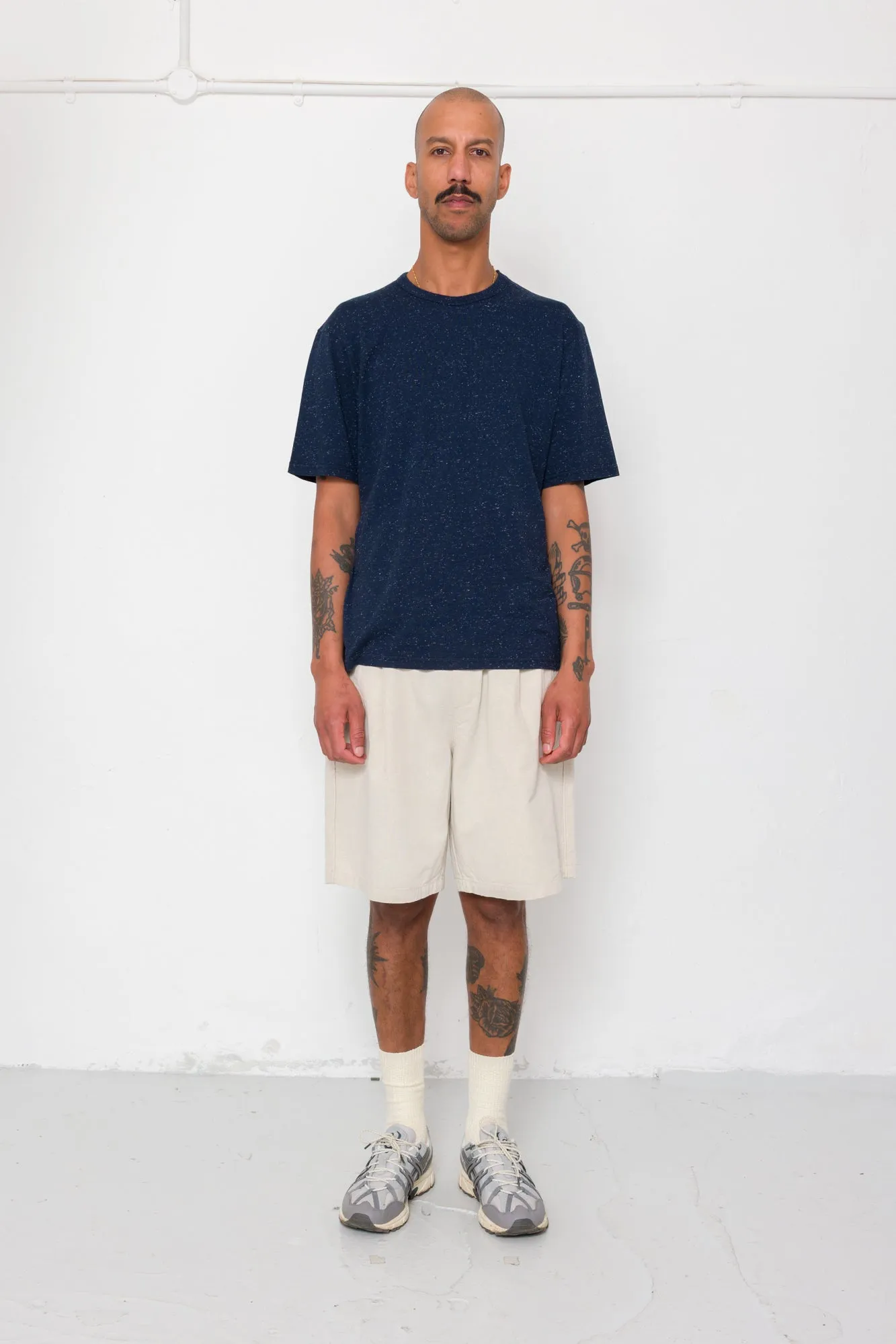 Relaxed Assembly T-Shirt - Navy Nep sold by Folk product image thumbnail 2