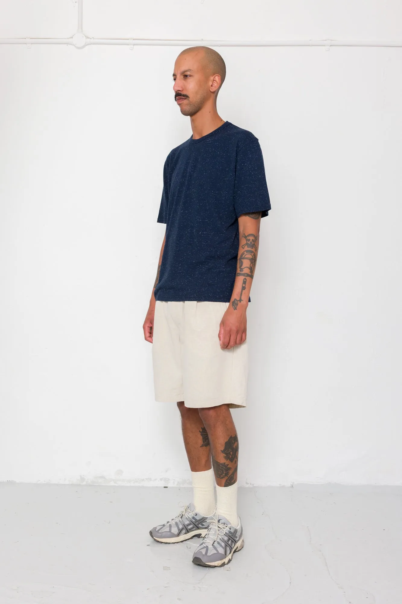 Relaxed Assembly T-Shirt - Navy Nep sold by Folk product image thumbnail 3