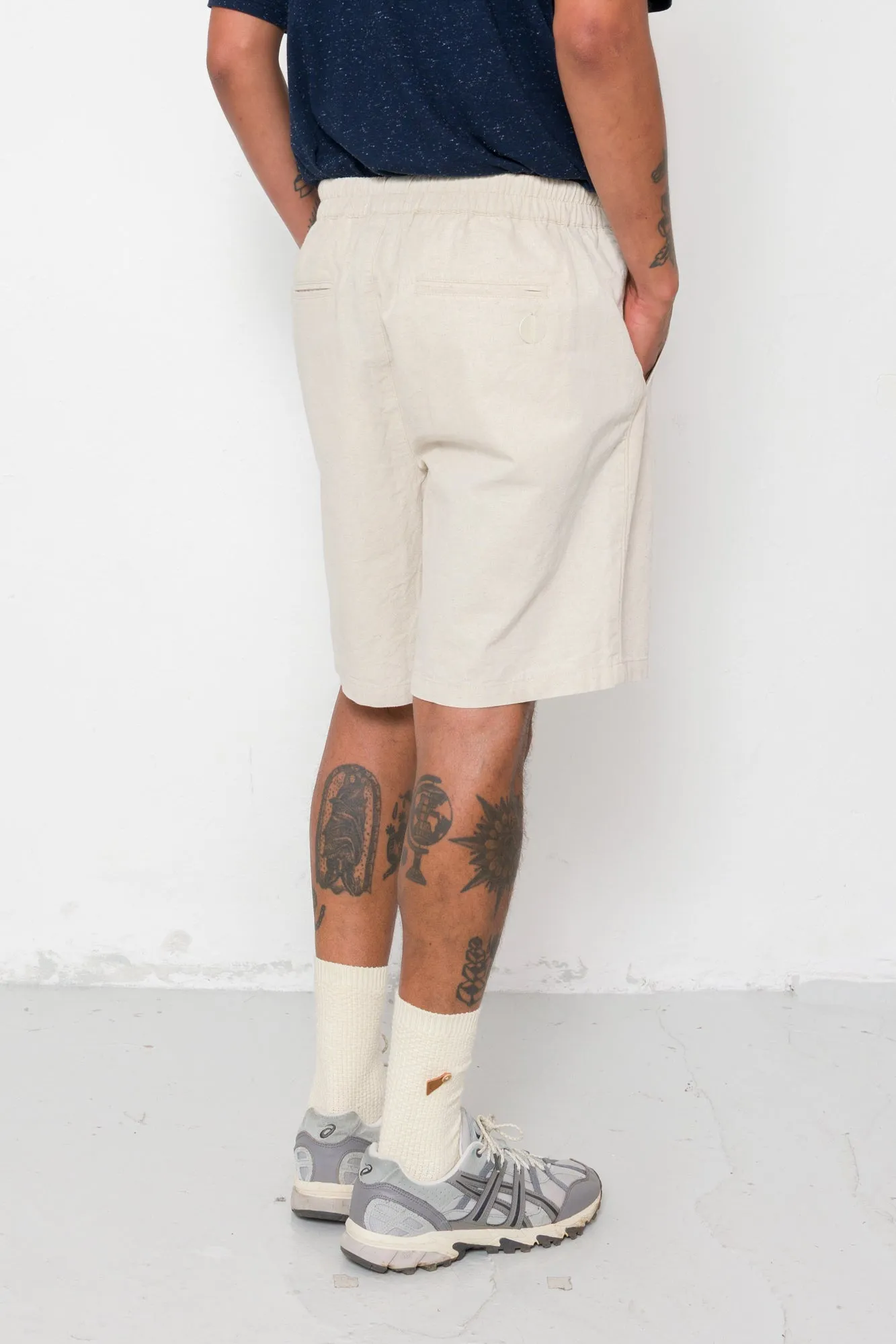 Relaxed Assembly Short - Natural Linen Cotton Canvas sold by Folk product image thumbnail 5