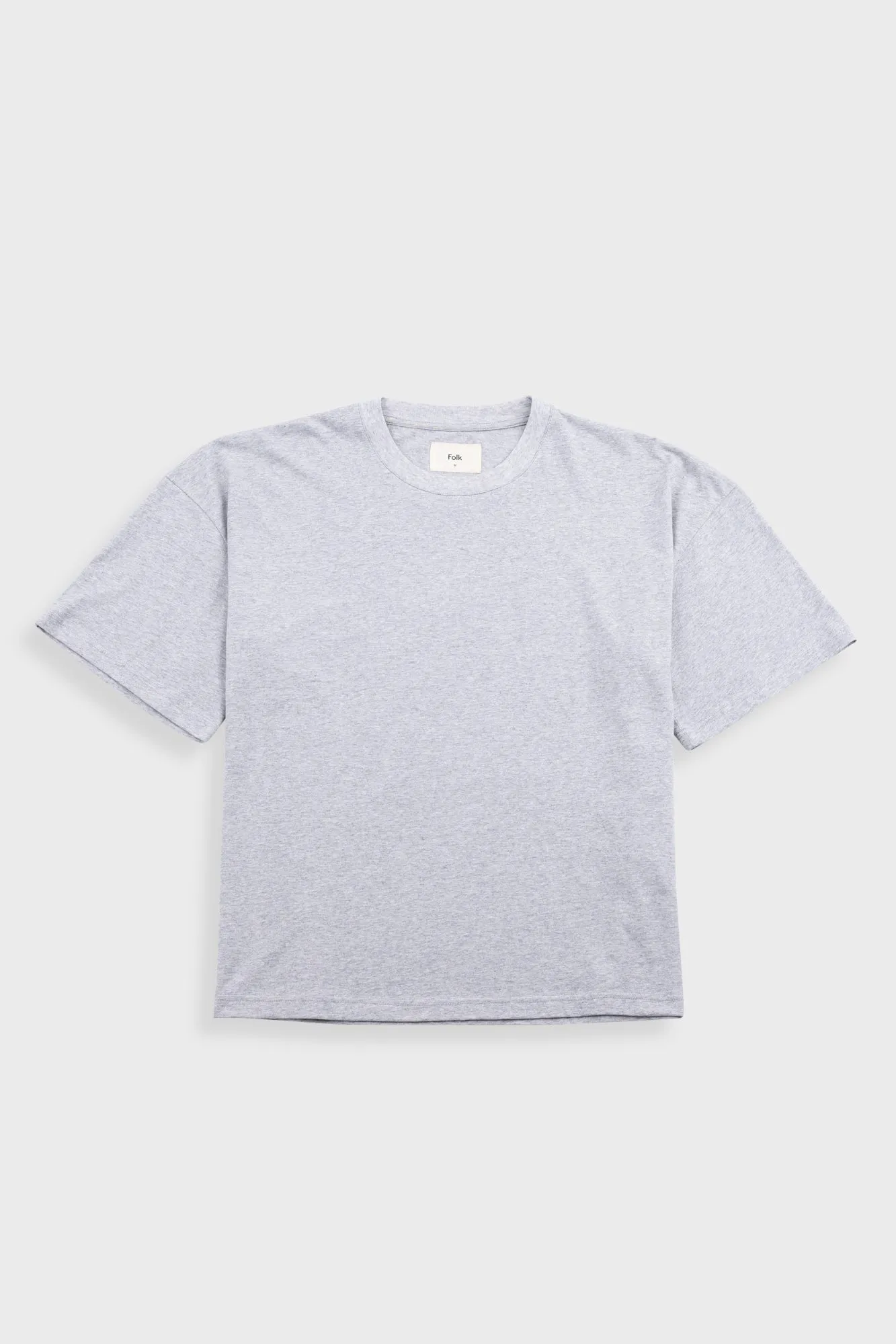 Oversized T-Shirt - Grey Melange Slub sold by Folk