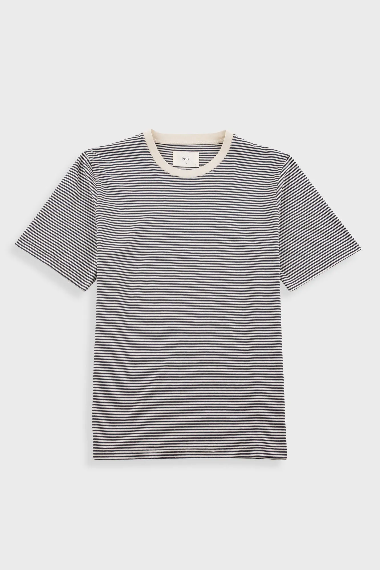 1x1 Striped T-Shirt - Soft Black sold by Folk