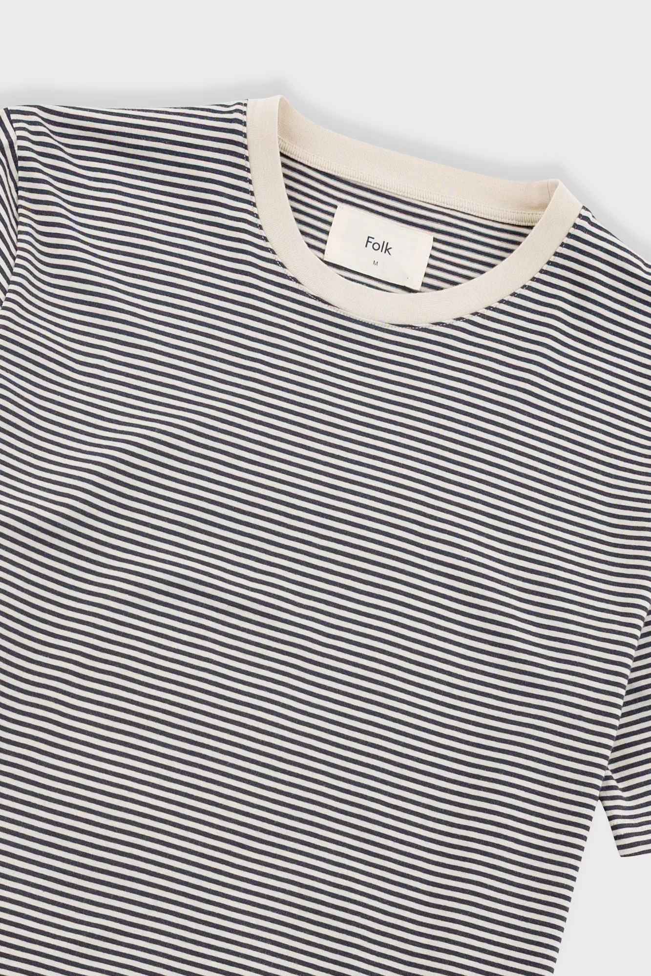 1x1 Striped T-Shirt - Soft Black sold by Folk product image thumbnail 5