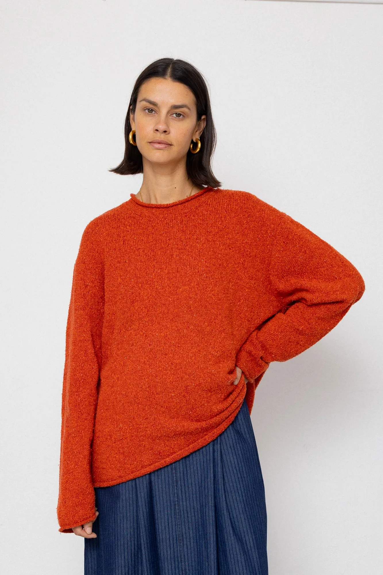 Slouch Crew Jumper - Red Oxide sold by Folk product image thumbnail 4