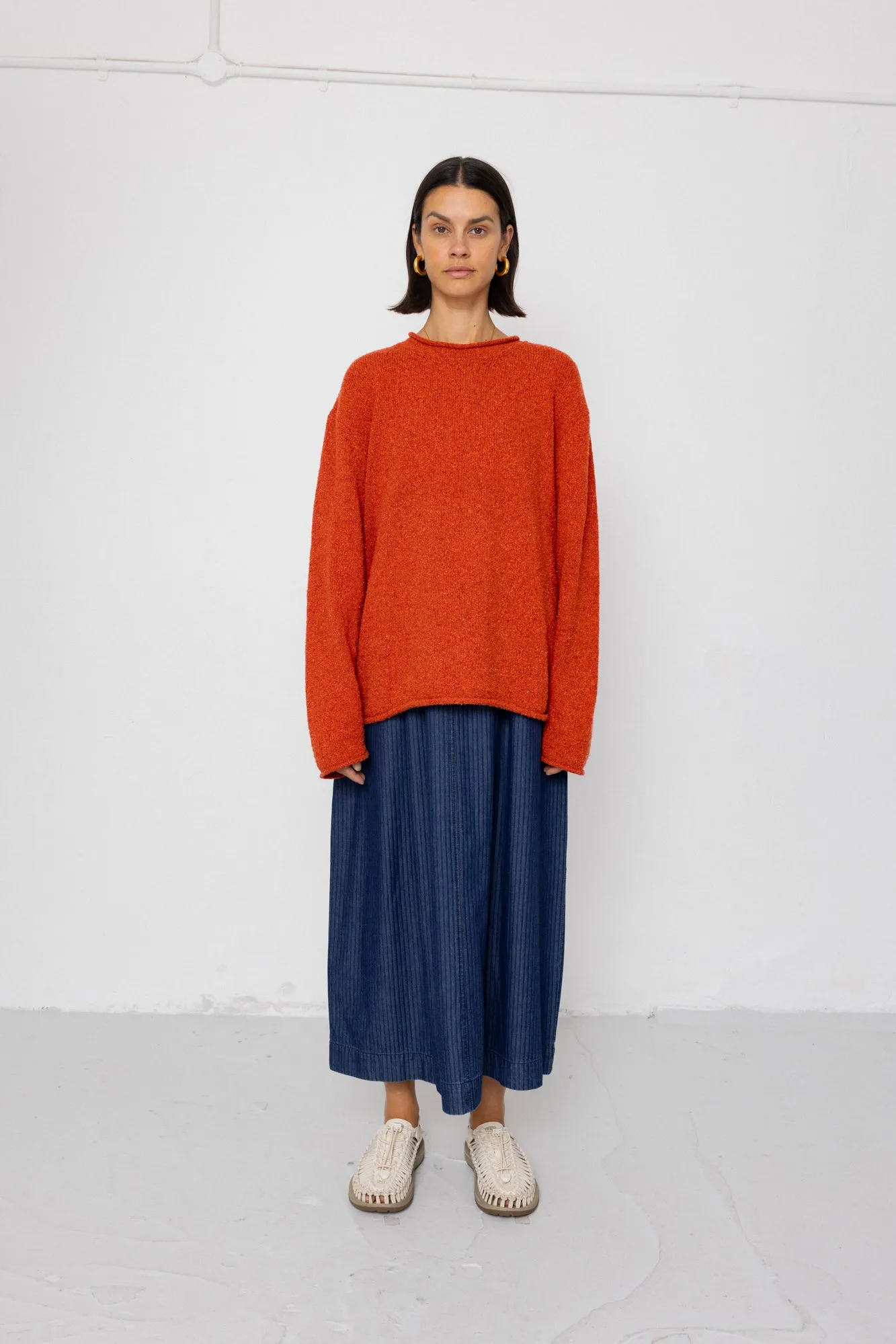 Slouch Crew Jumper - Red Oxide sold by Folk product image thumbnail 3