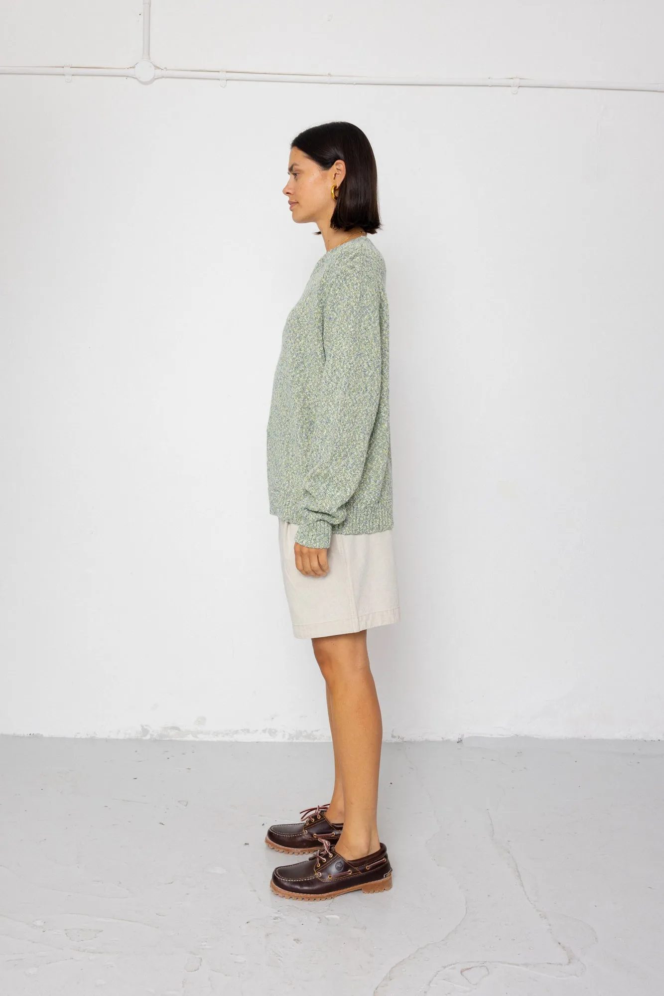 Chain Crew Jumper - Citron Mix sold by Folk product image thumbnail 5