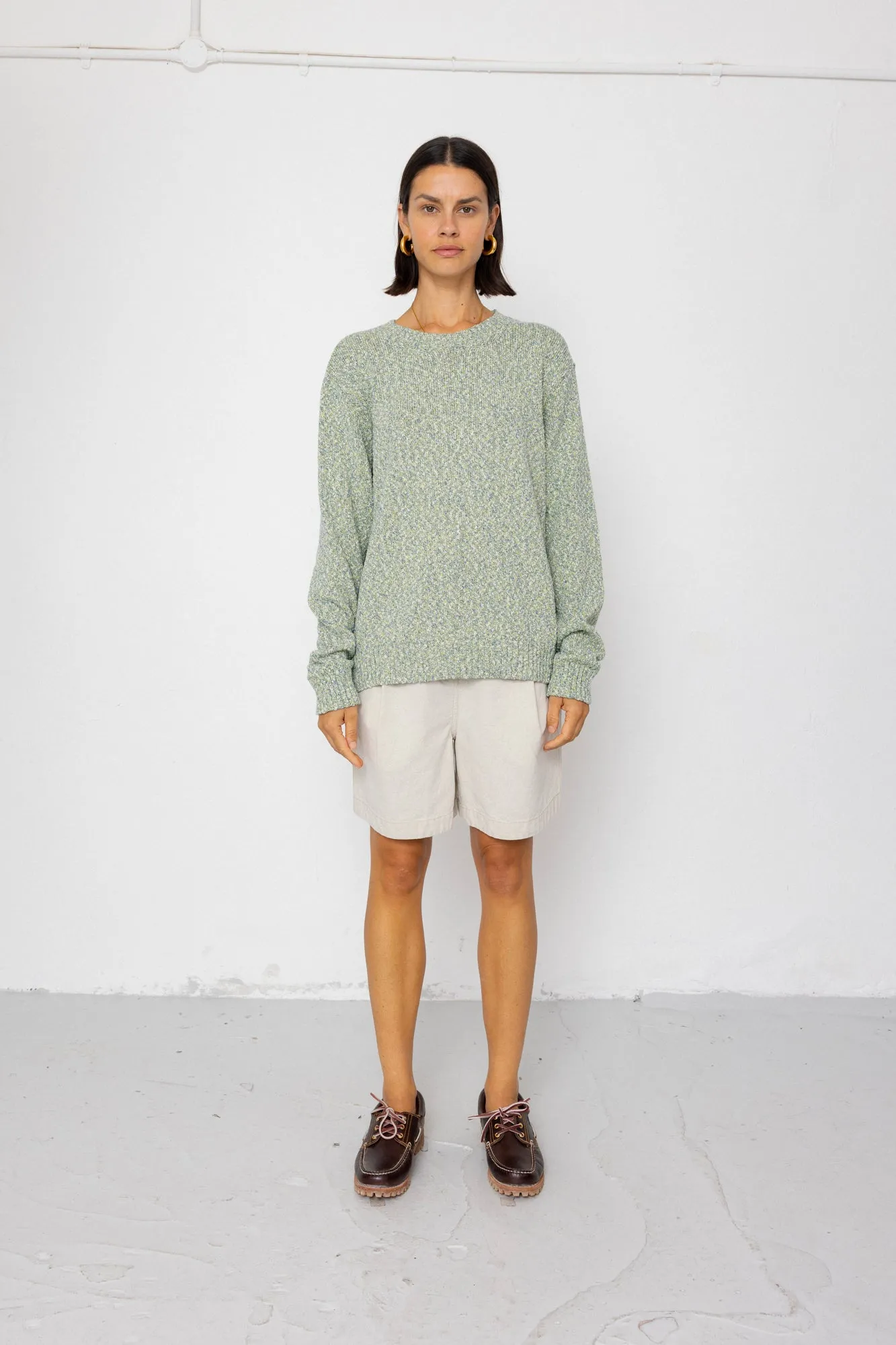 Chain Crew Jumper - Citron Mix sold by Folk product image thumbnail 3