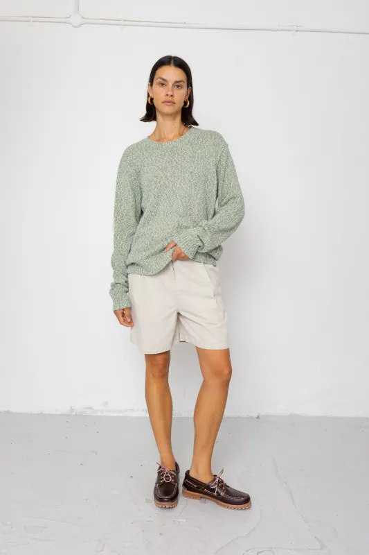 Chain Crew Jumper - Citron Mix made by Folk