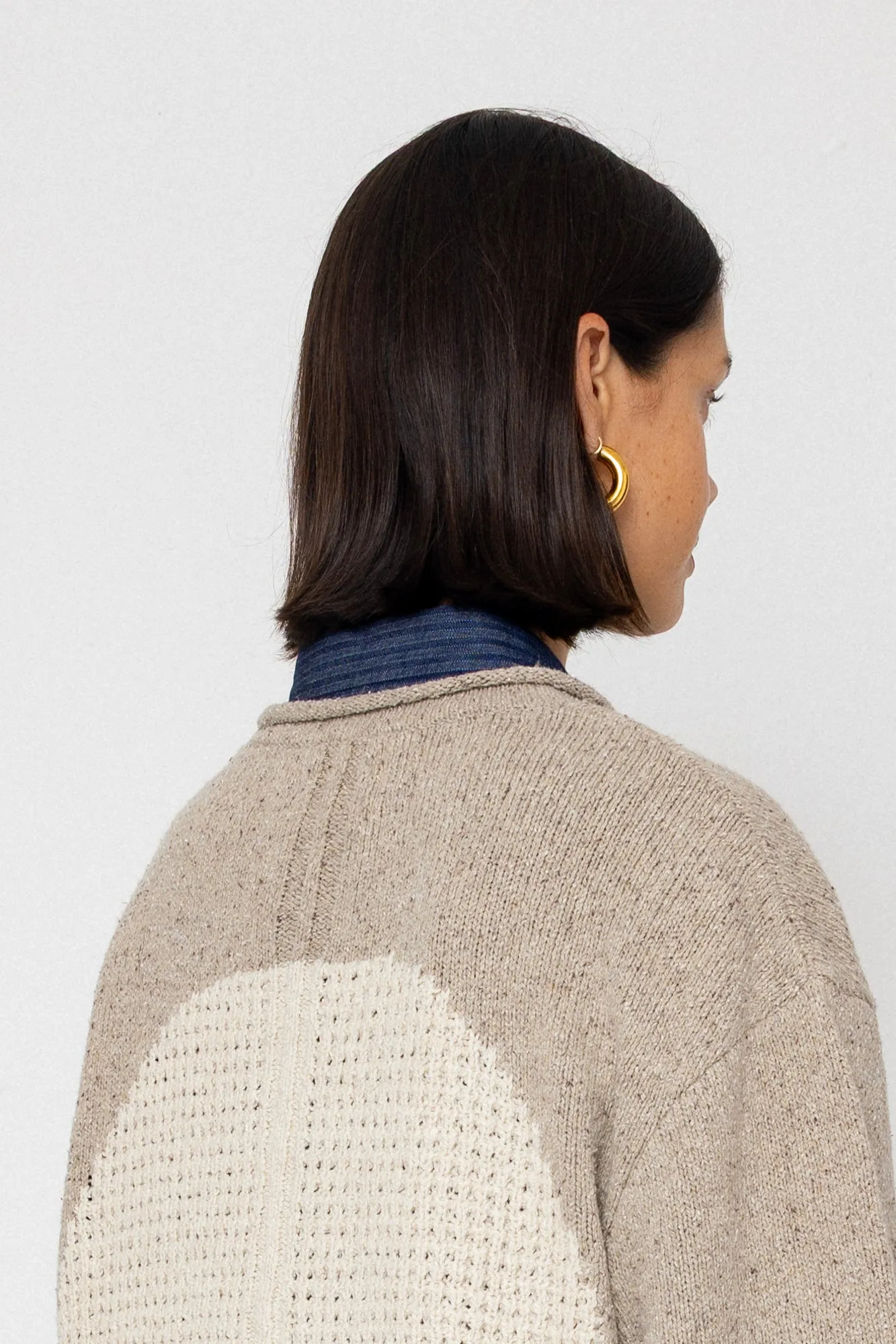 Slouch Crew Jumper - Natural Circle sold by Folk product image thumbnail 2