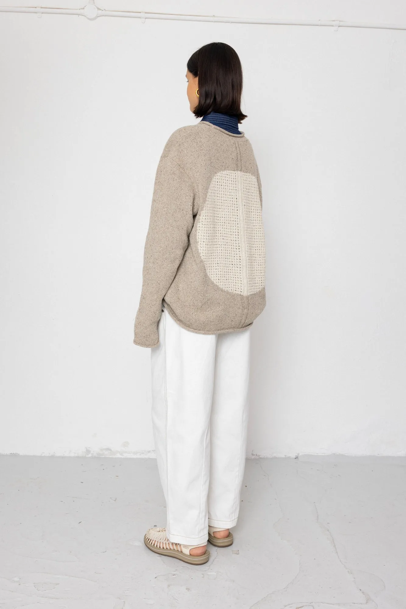 Slouch Crew Jumper - Natural Circle sold by Folk product image thumbnail 4