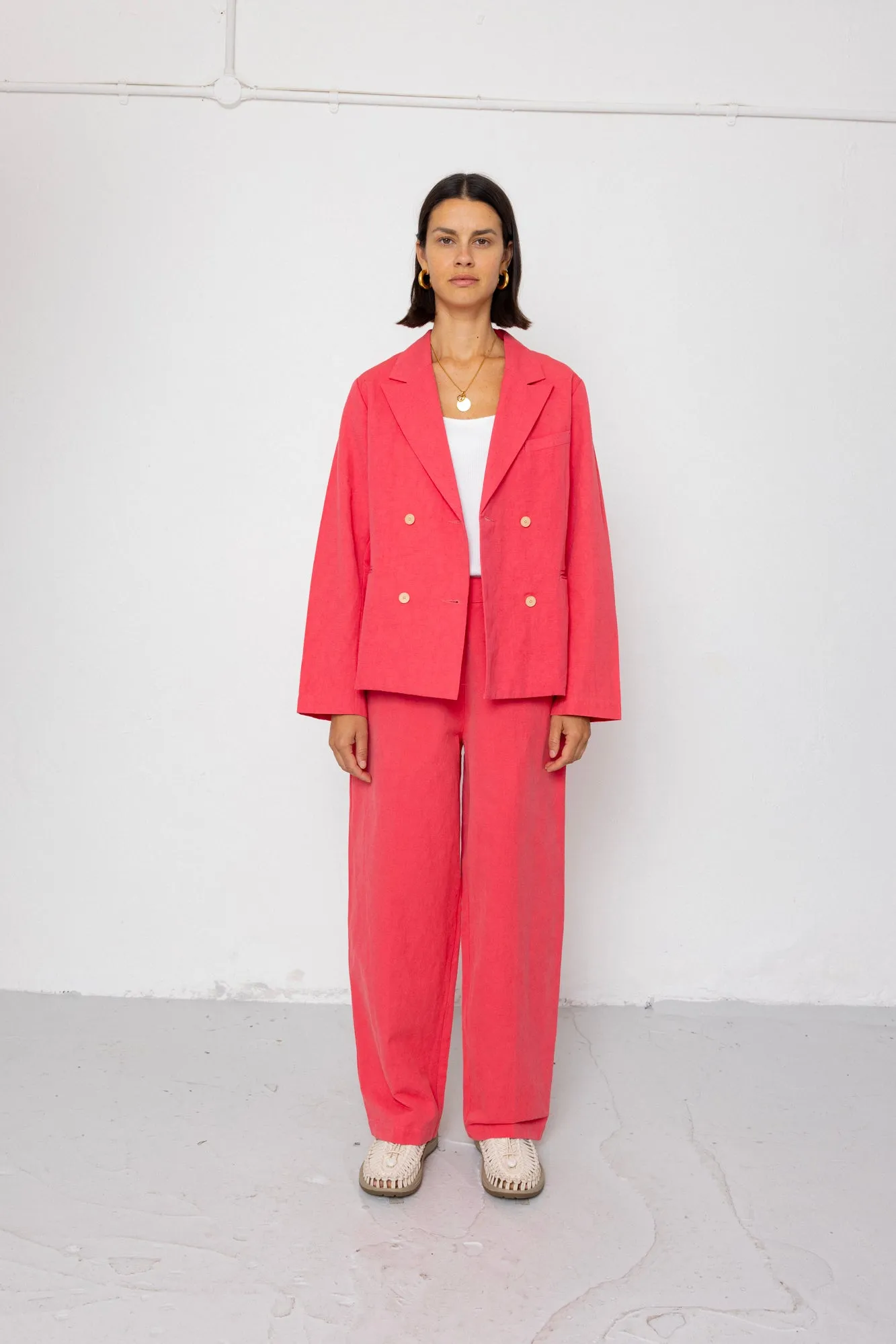 Suit Trousers - Rose Red sold by Folk product image thumbnail 4