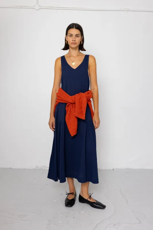 Sarah Dress - Deep Navy made by Folk