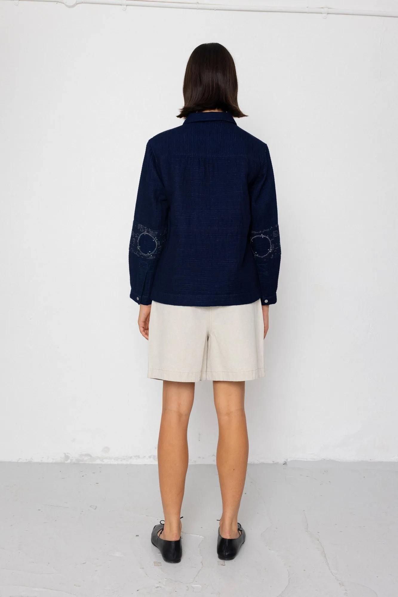 Assembly Jacket - Stray Float Stitch Indigo sold by Folk product image thumbnail 4