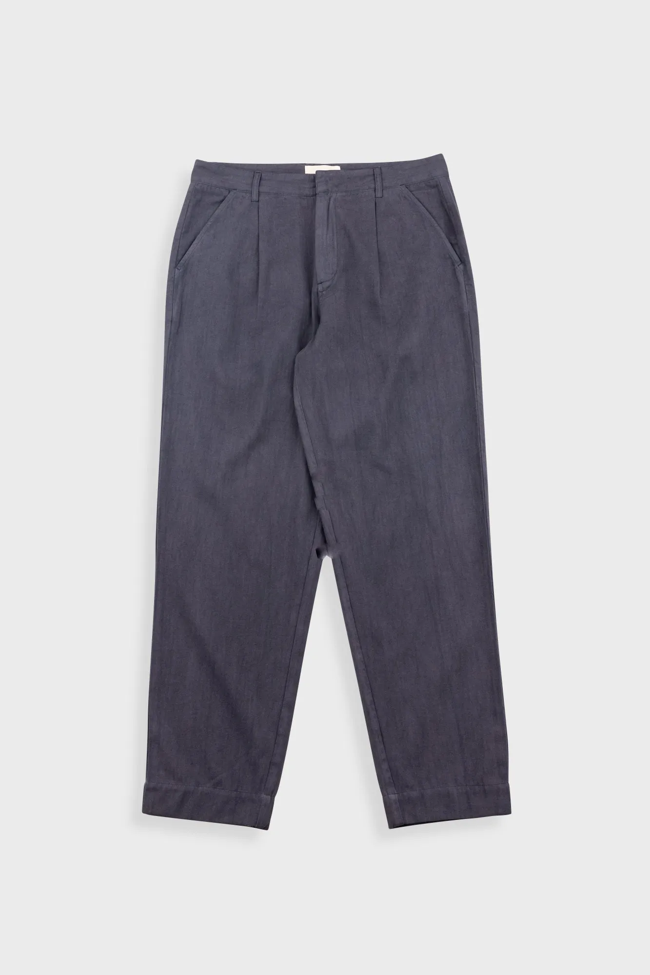 Lunar Suit Trouser - Soft Black Cotton Linen sold by Folk