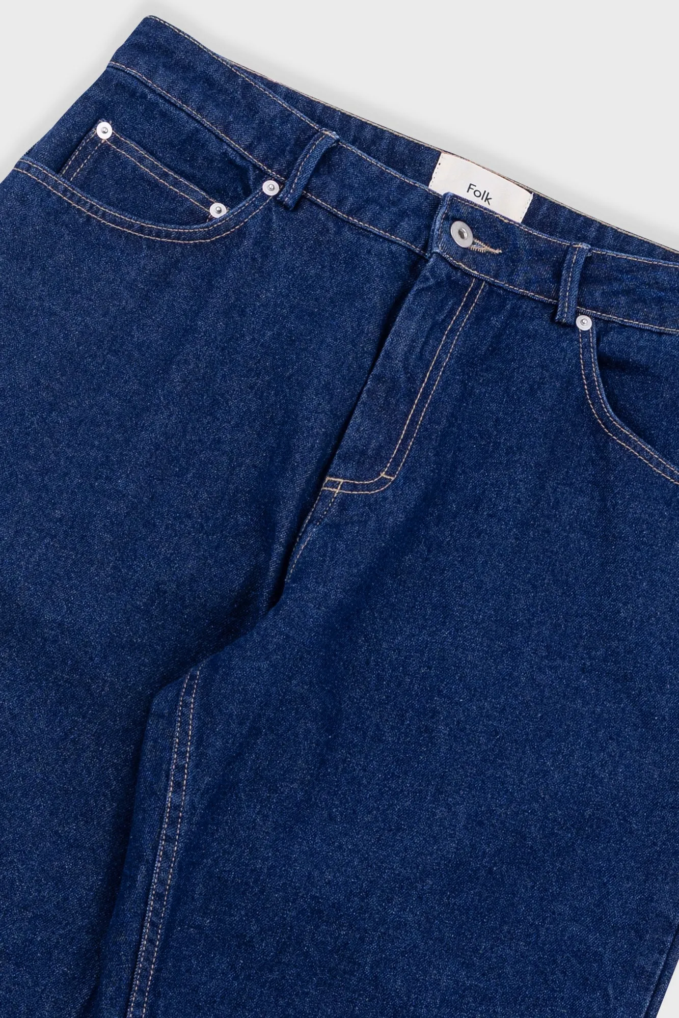 Barrel Leg Jean - Raw Denim sold by Folk product image thumbnail 5