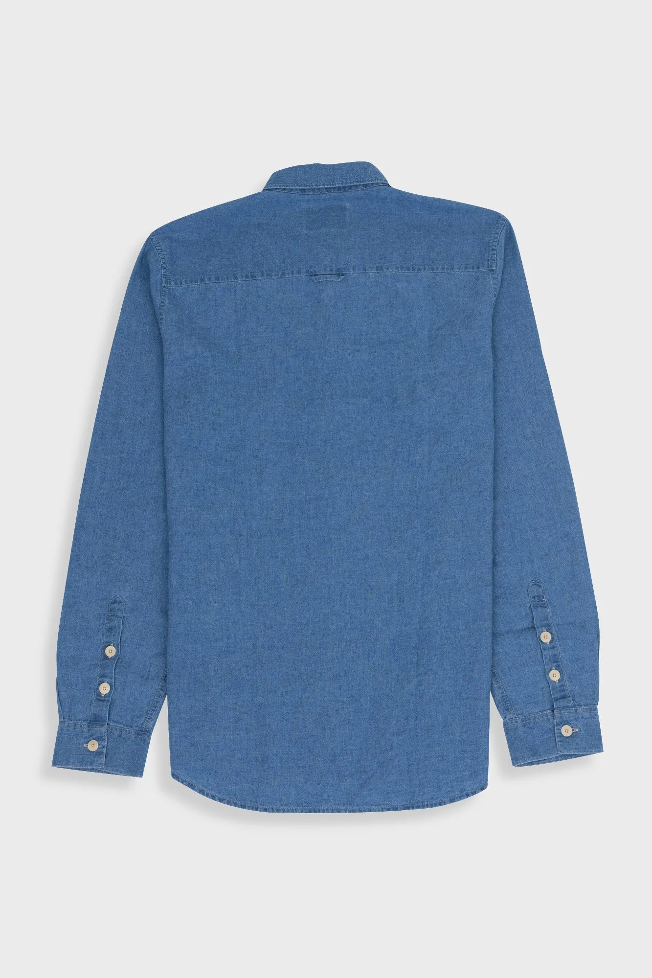 Relaxed Fit Shirt - Linen Indigo sold by Folk product image thumbnail 4