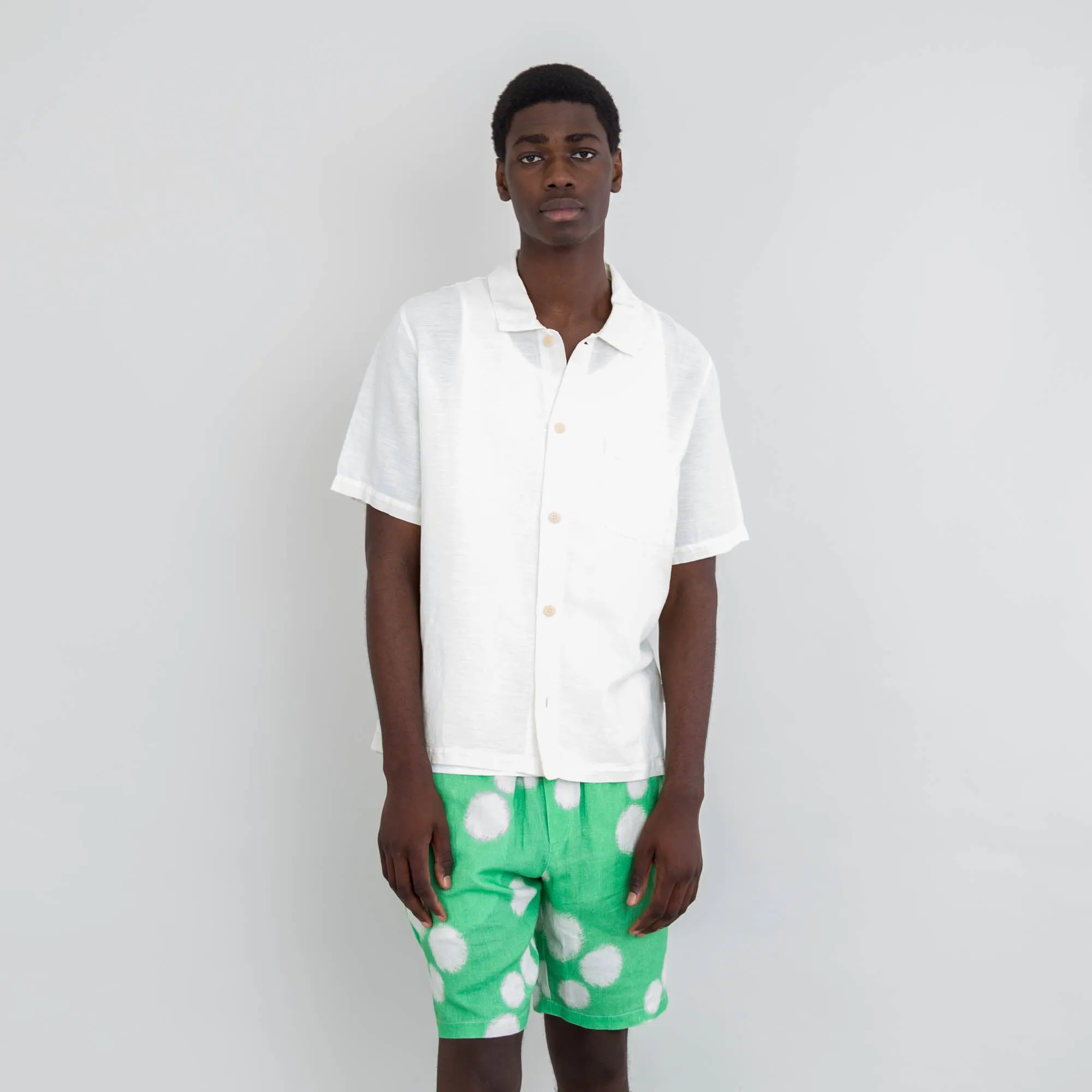 Assembly Short - Green Dot Print sold by Folk product image thumbnail 5