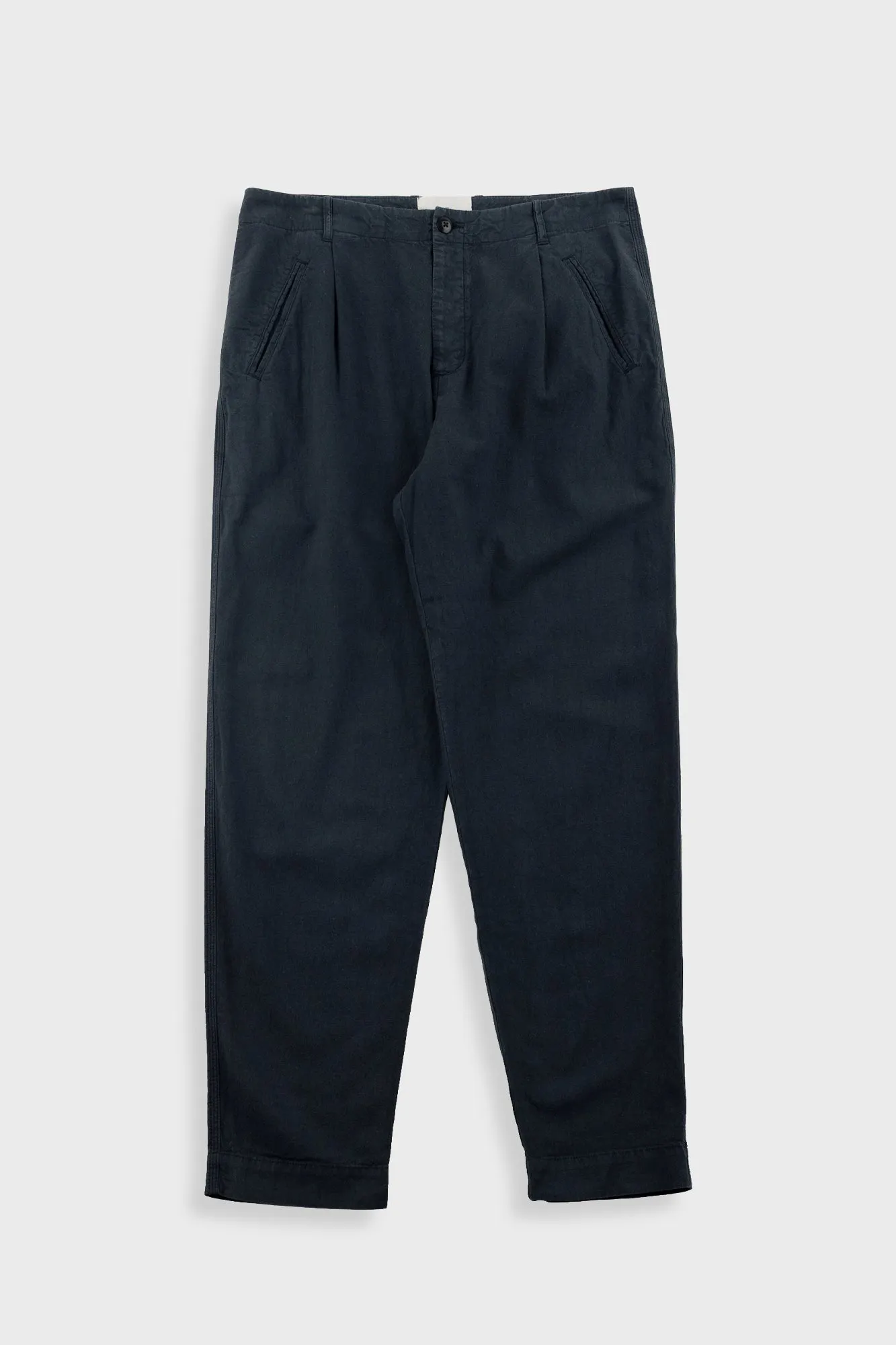Assembly Pant - Black Cotton Linen sold by Folk