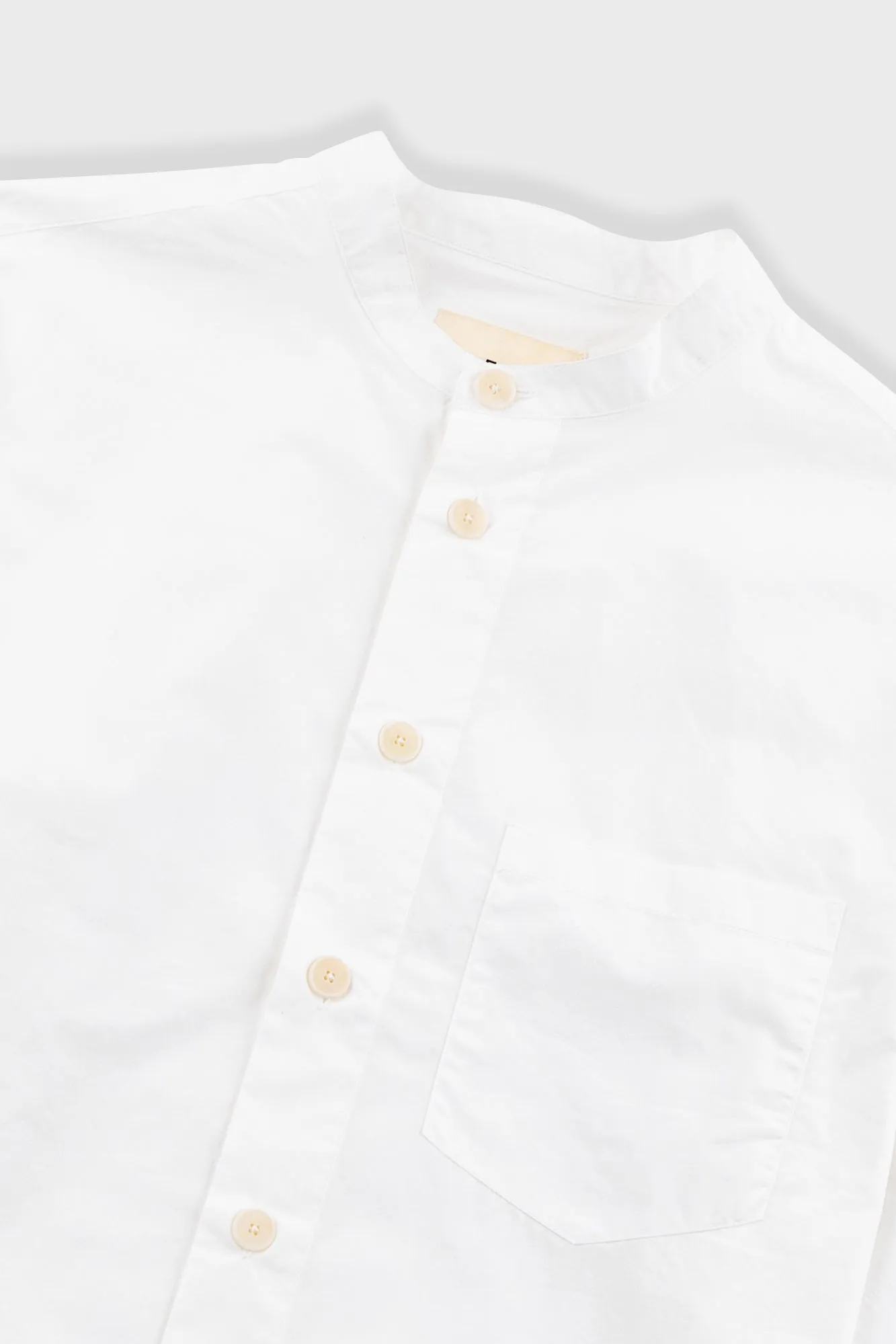 Grandad Collar Shirt - White sold by Folk product image thumbnail 5