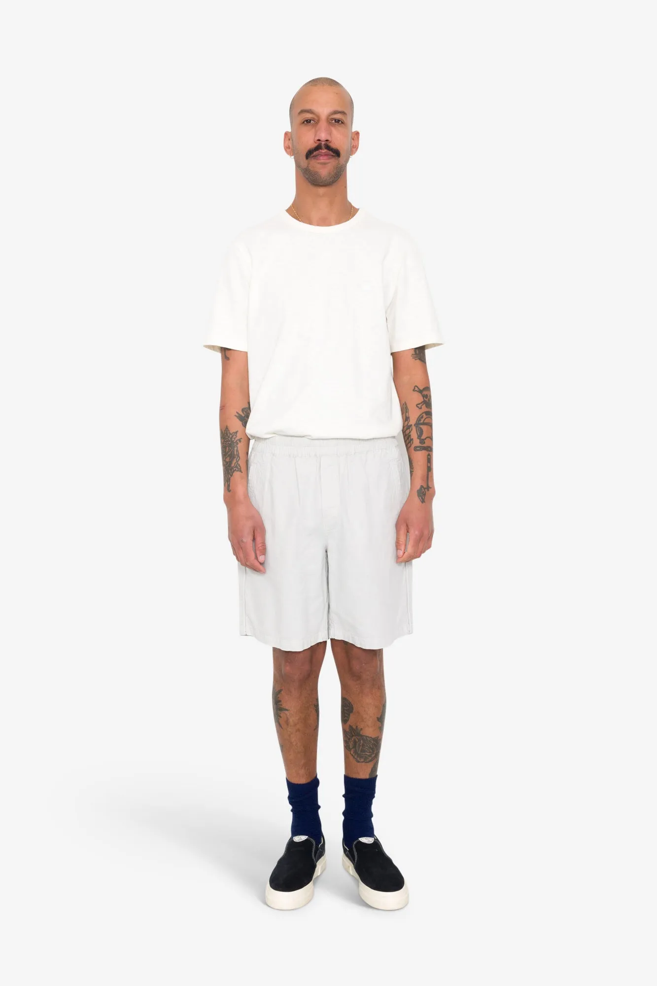 Assembly Short - Silver Grey Linen sold by Folk product image thumbnail 2