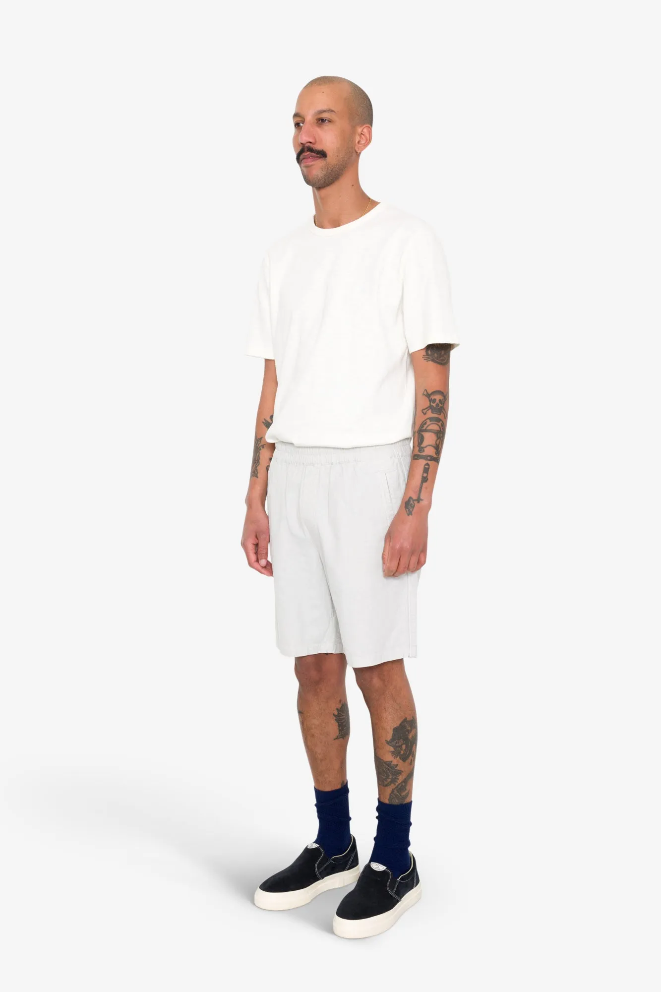 Assembly Short - Silver Grey Linen sold by Folk product image thumbnail 3