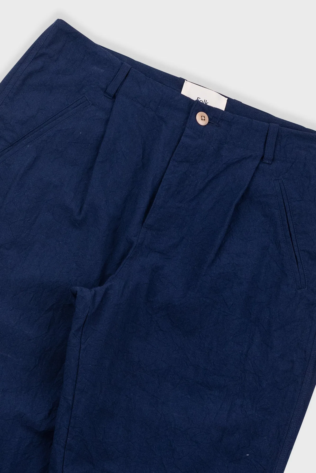 Assembly Pant - Dark Navy Crinkle sold by Folk product image thumbnail 4