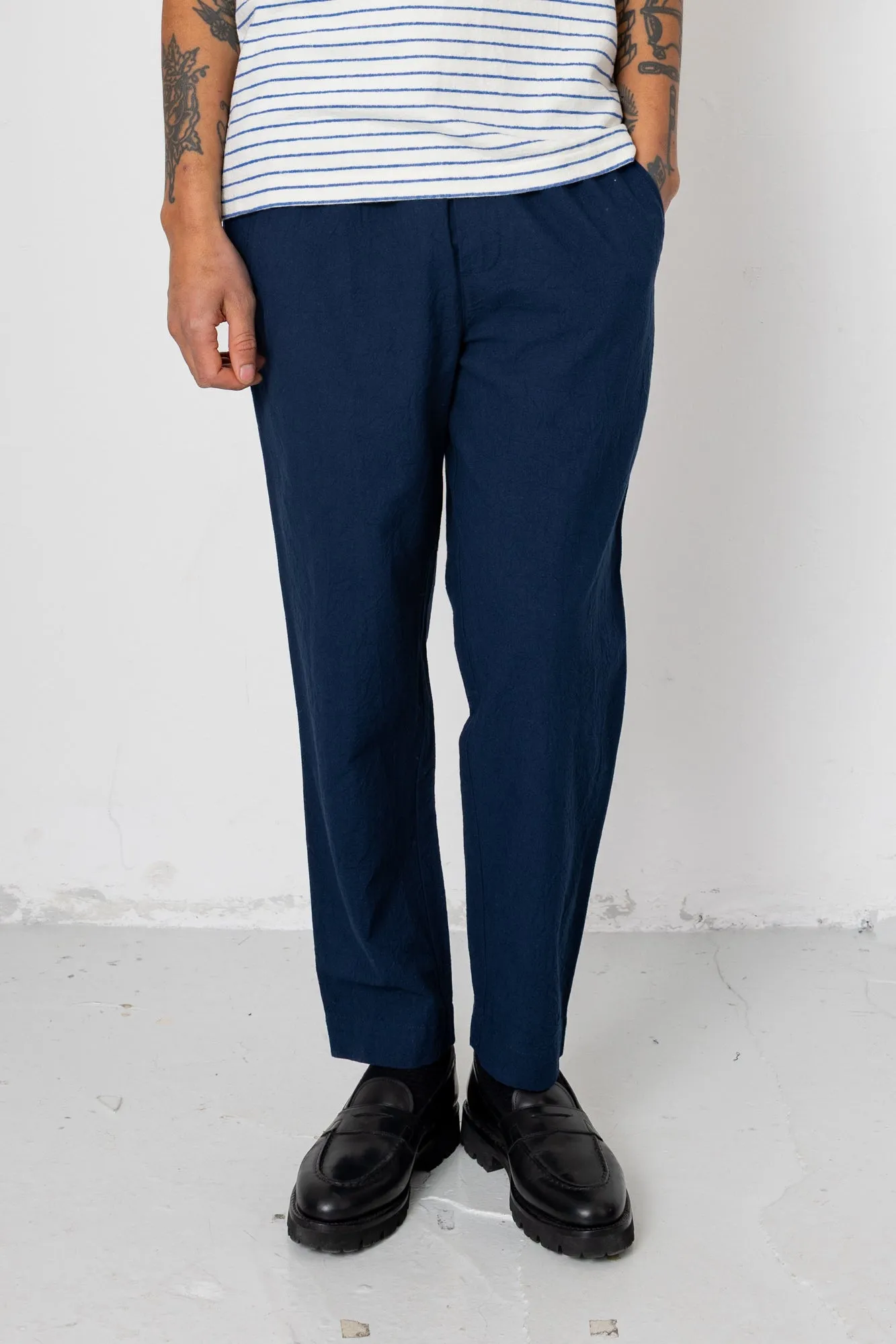 Assembly Pant - Dark Navy Crinkle sold by Folk product image thumbnail 3