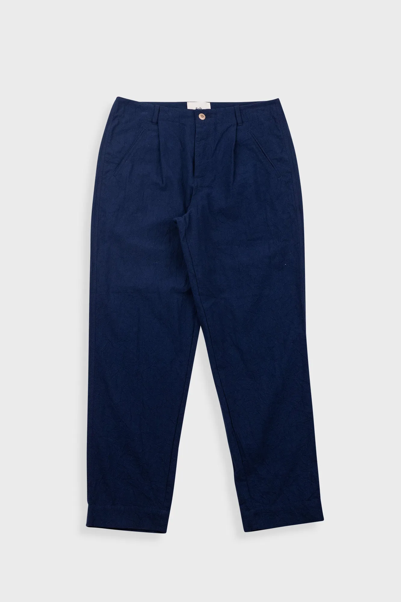 Assembly Pant - Dark Navy Crinkle sold by Folk