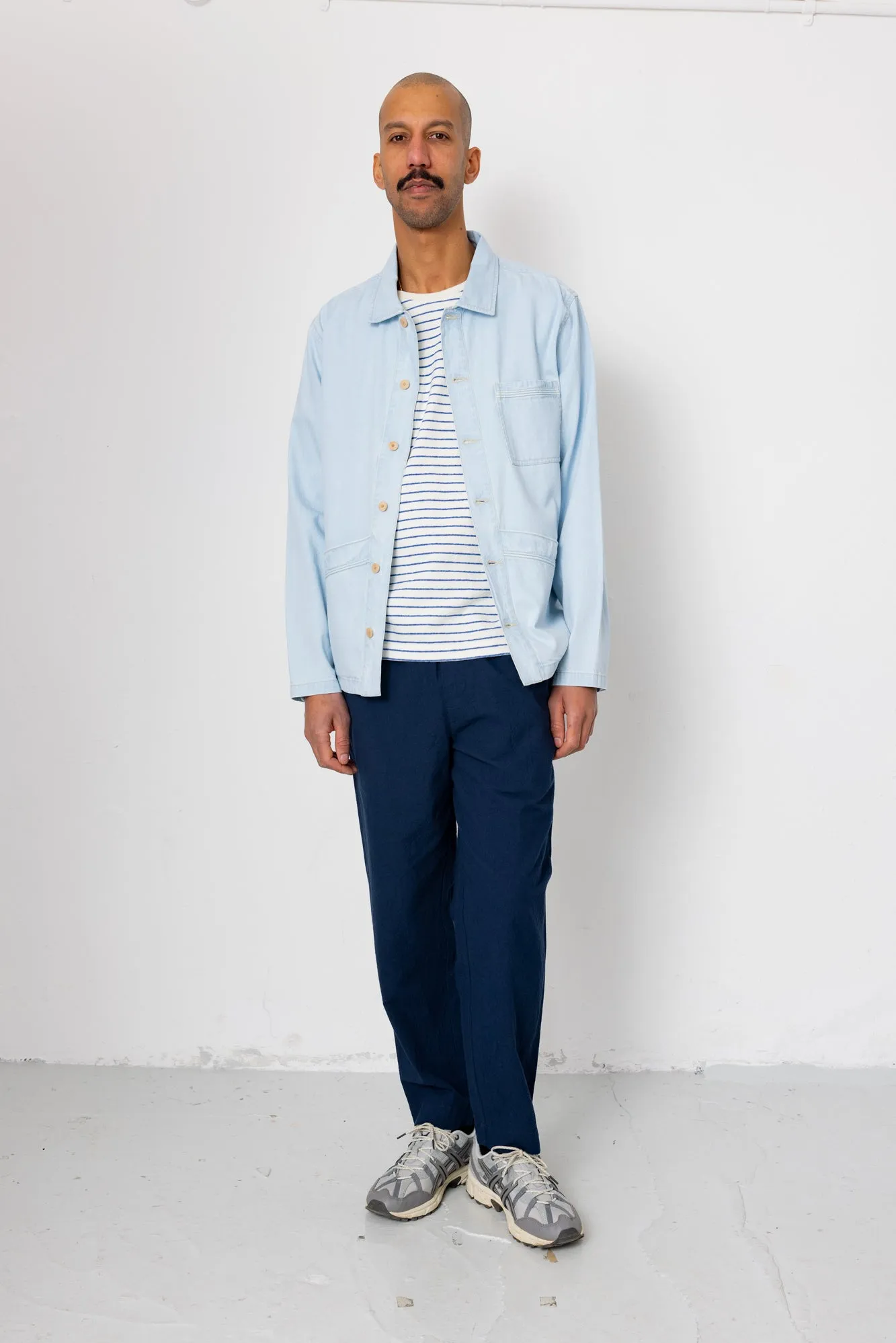 Drawcord Assembly Pant - Dark Navy Crinkle sold by Folk product image thumbnail 2