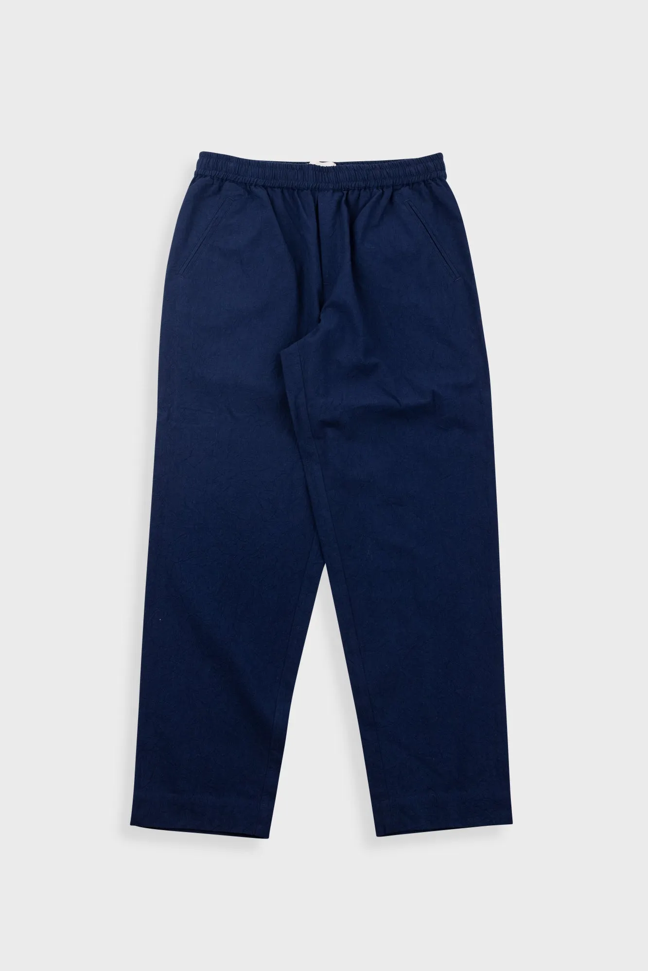 Drawcord Assembly Pant - Dark Navy Crinkle sold by Folk