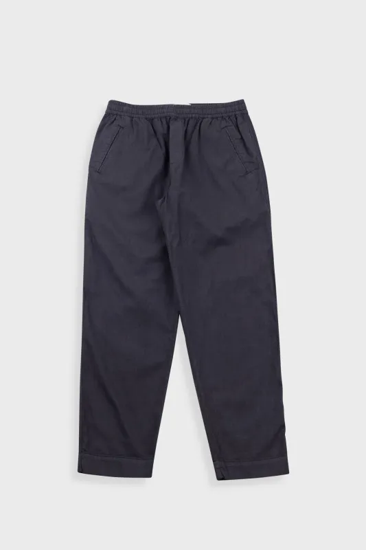 Drawcord Assembly Pant - Soft Black Ministripe made by Folk